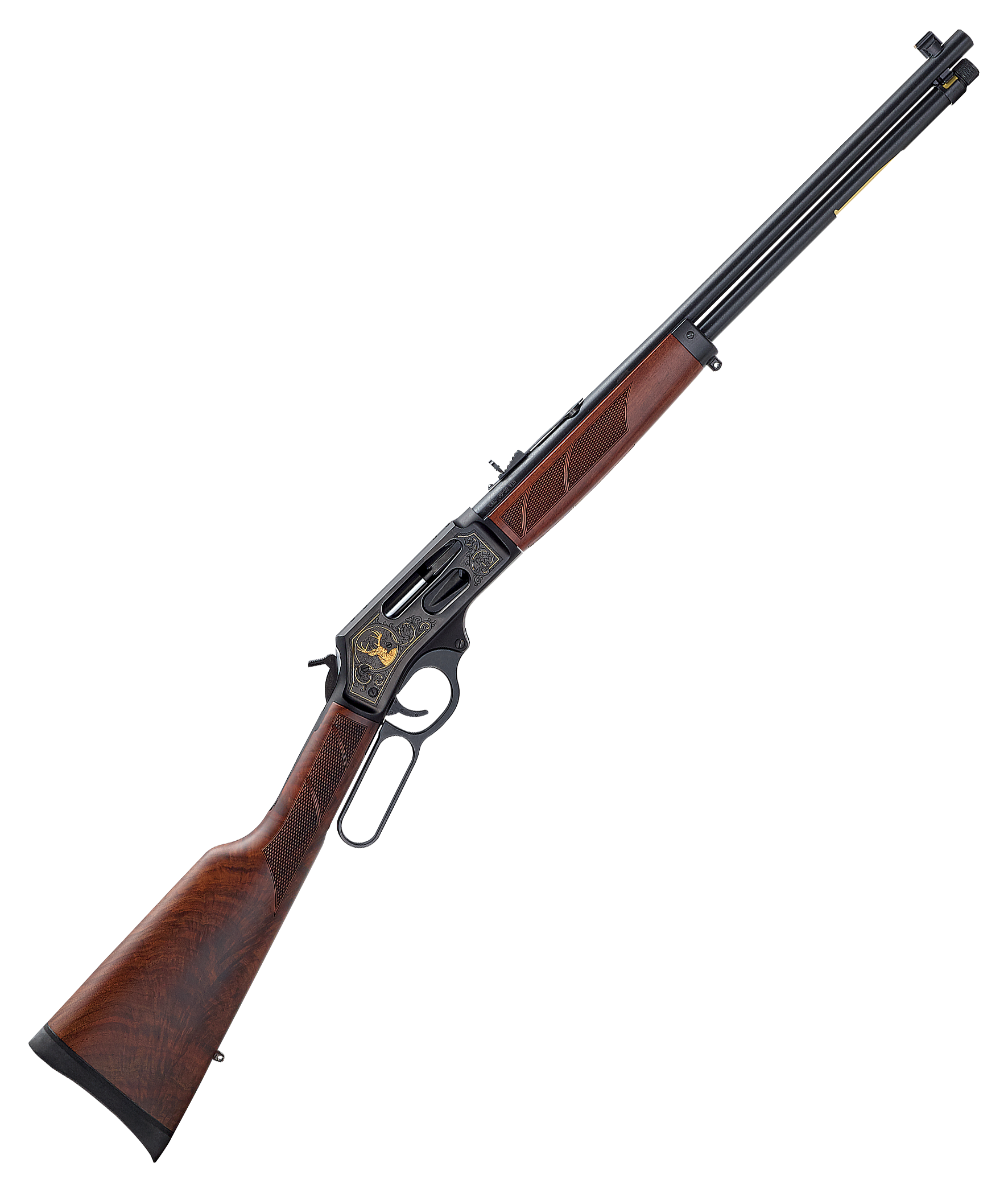 Henry Steel Wildlife Edition Lever-Action Rifle with Deer Engraving - Bass Pro Shops