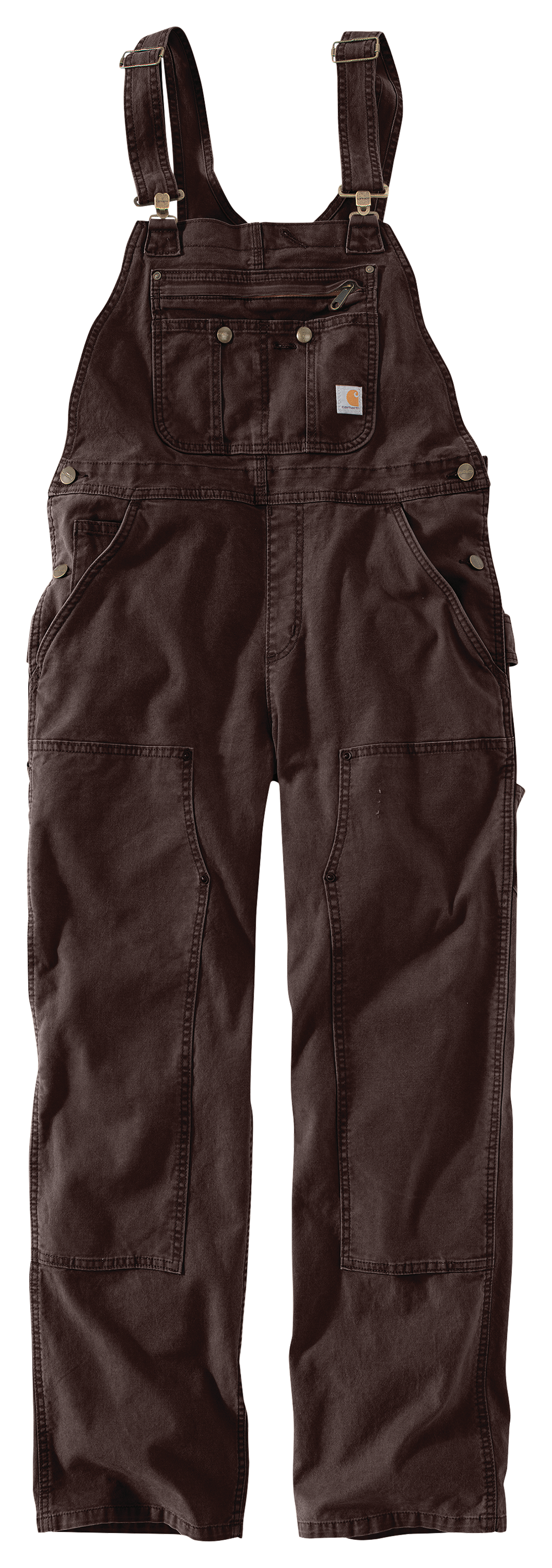 Carhartt Crawford Double-Front Bib Overalls for Ladies - Dark Brown - 2X - 