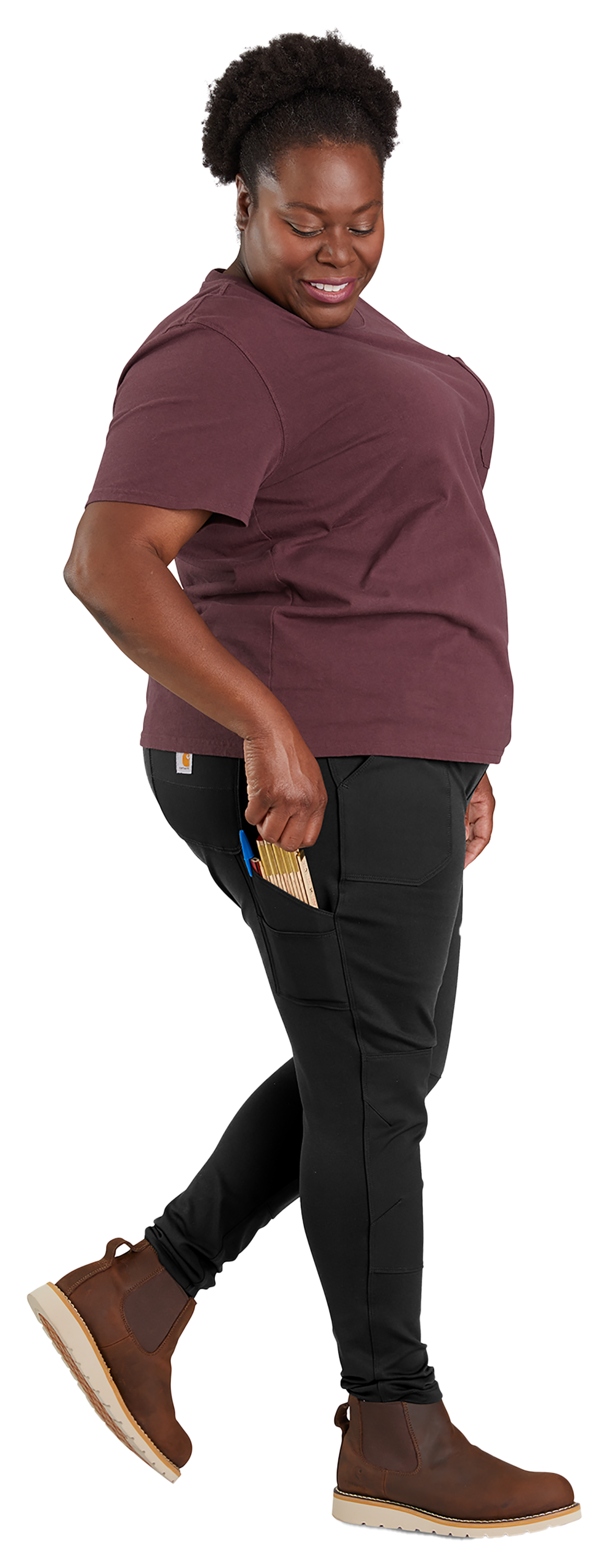Carhartt Force Utility Knit Leggings for Ladies - Black - 2X - Regular