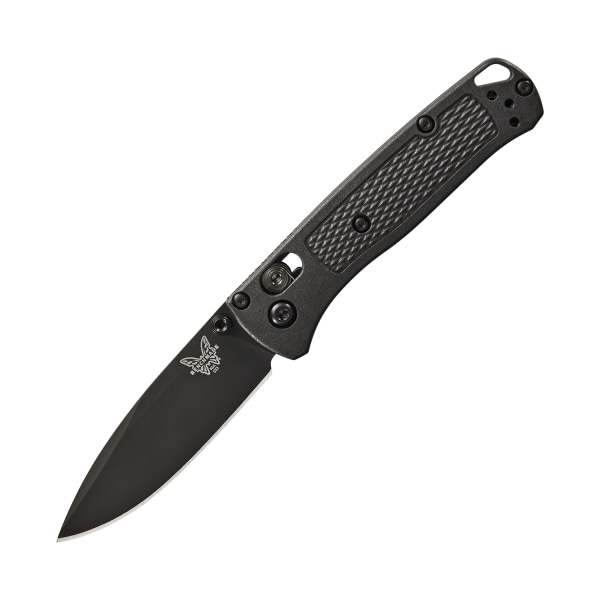 Benchmade Mini Bugout Carbon-Coated Drop-Point Folding Knife with CF-Elite Handle