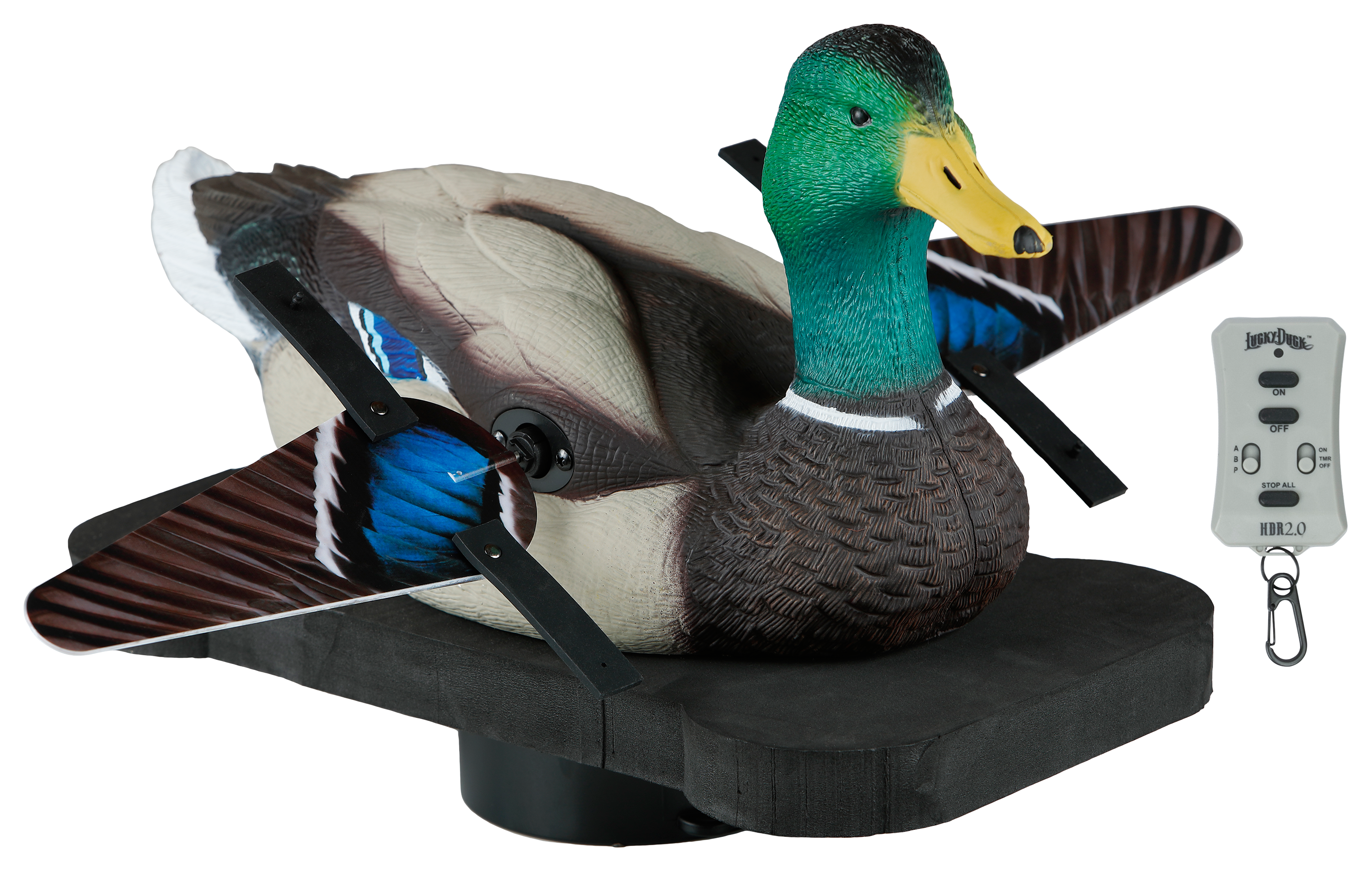 Lucky Duck Lucky Splasher HD Motorized Duck Decoy with Remote 2.0