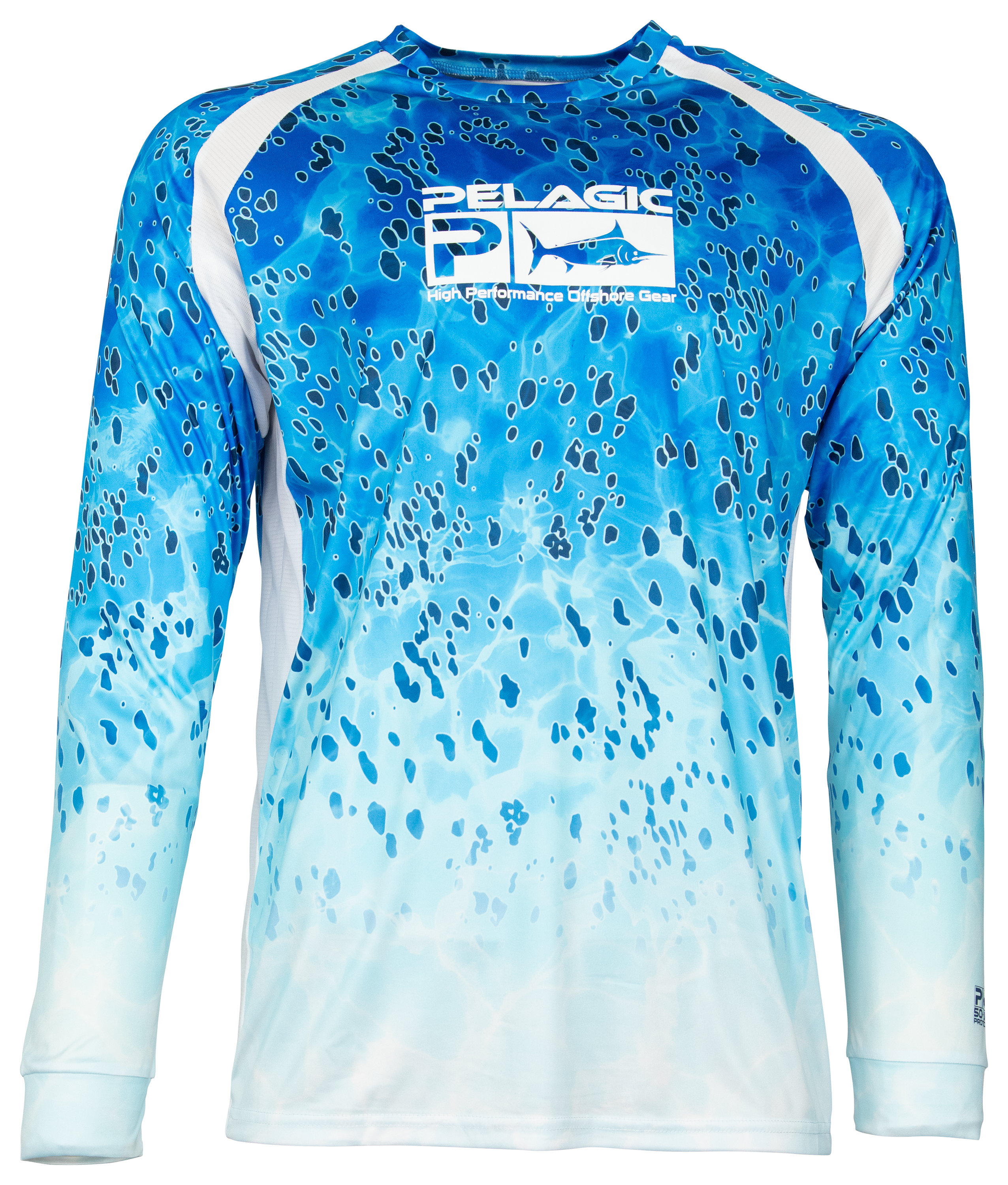  PELAGIC Men's Aquatek Twin Beeks Fishing Shirt, Long Sleeve,  UPF 50+ Protection, Ultra Soft Feel Water and Stain Repellent, Ocean :  Sports & Outdoors