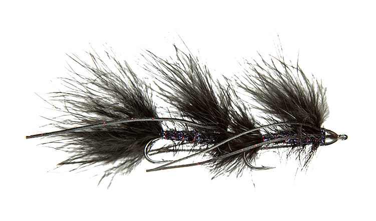 Image of Montana Fly Company Galloup's Mini Peanut Envy Fly - Black