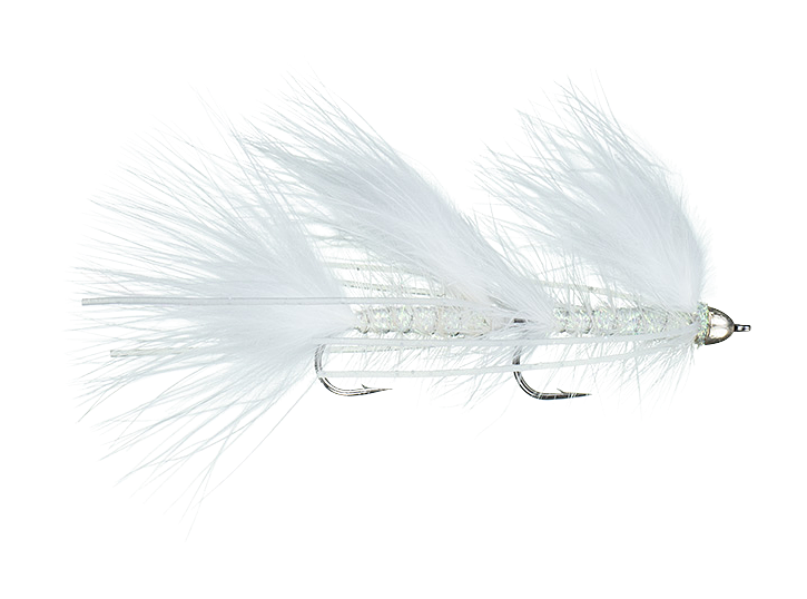 Image of Montana Fly Company Galloup's Mini Peanut Envy Fly - White