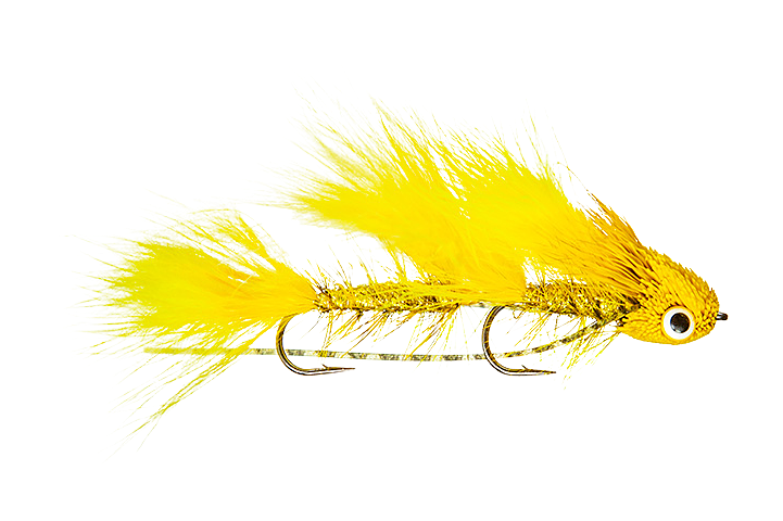 Image of Montana Fly Company Galloup's Mini Dungeon Fly - Yellow