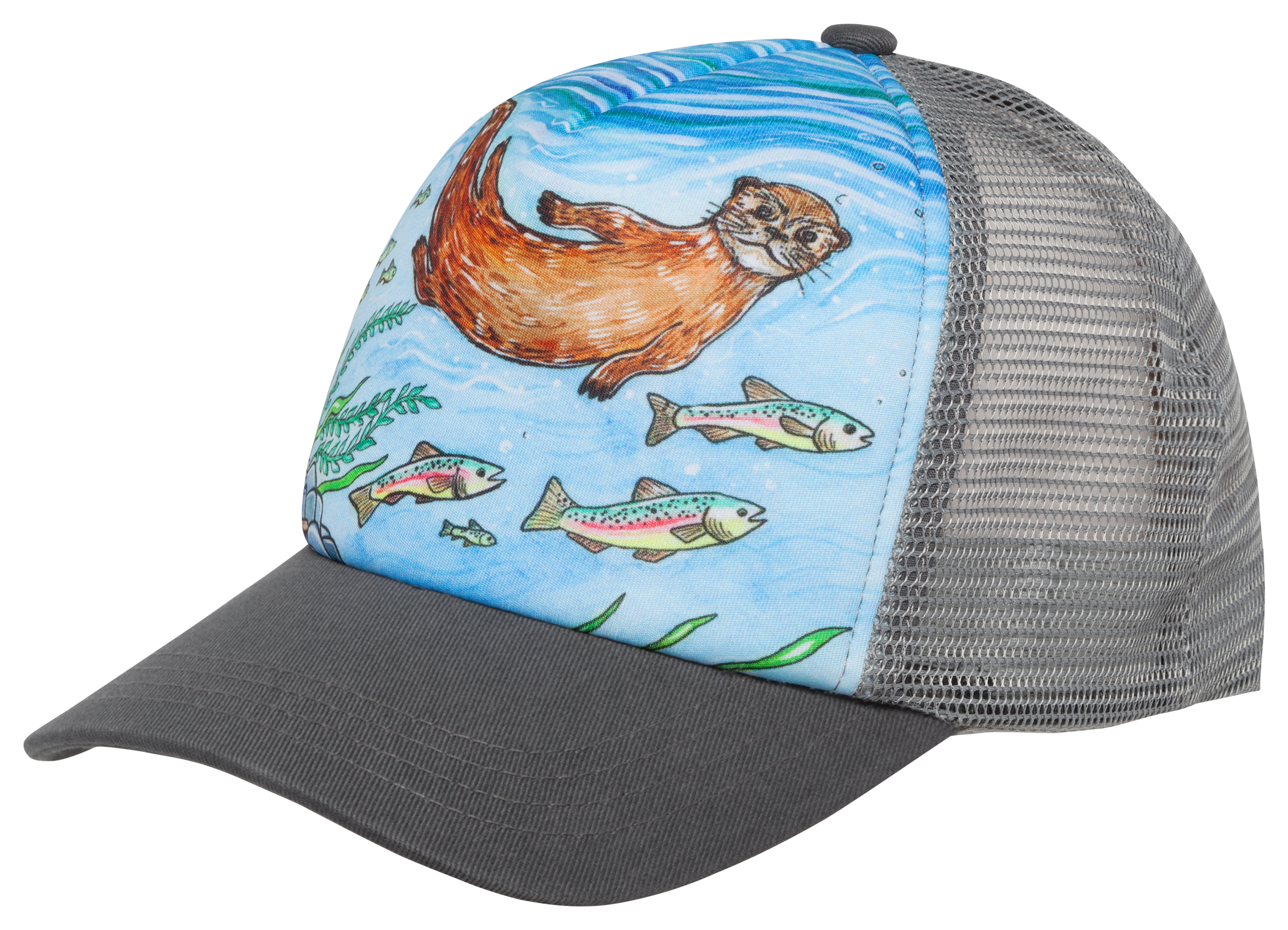 Sunday Afternoons Artist Series River Otter Trucker Cap for Kids