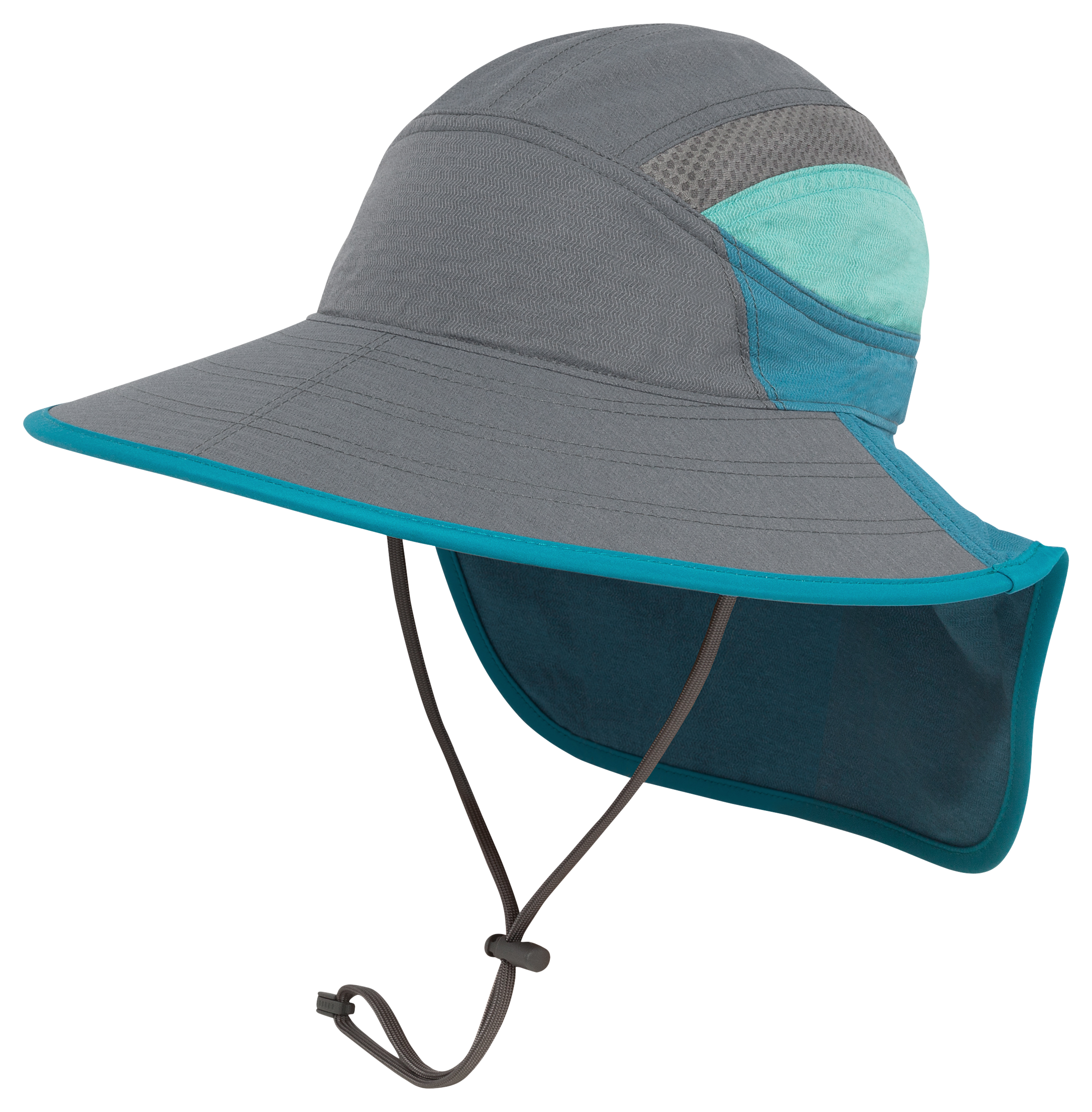 Image of Sunday Afternoons Ultra Adventure Hat for Kids - Cinder/Blue Mountain - L