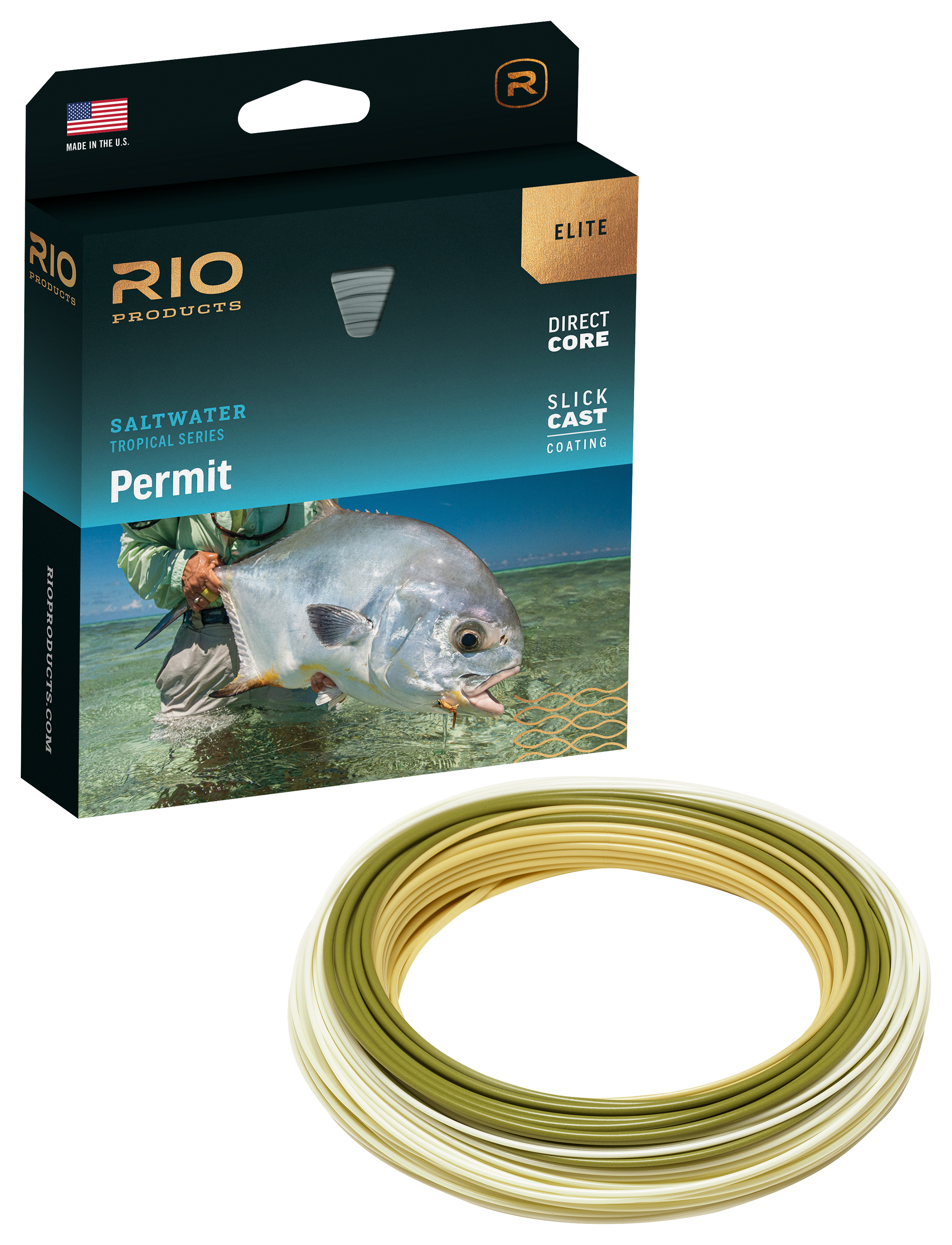 RIO Elite Permit Fly Line - Sand/Camo/Light Sand - 8