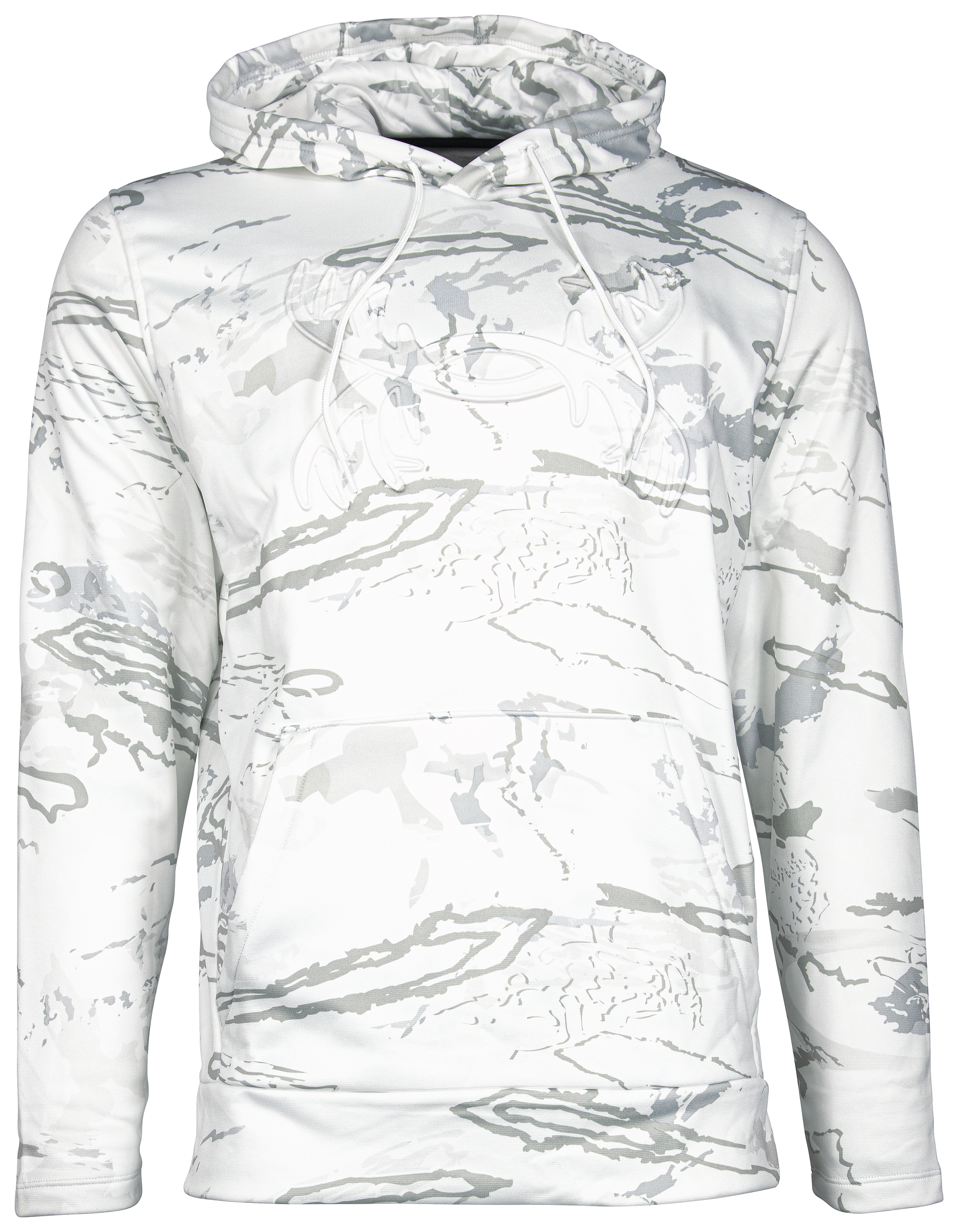 Image of Under Armour Armour Fleece Hunting Long-Sleeve Hoodie for Men - UA Snow Camo - 3XL