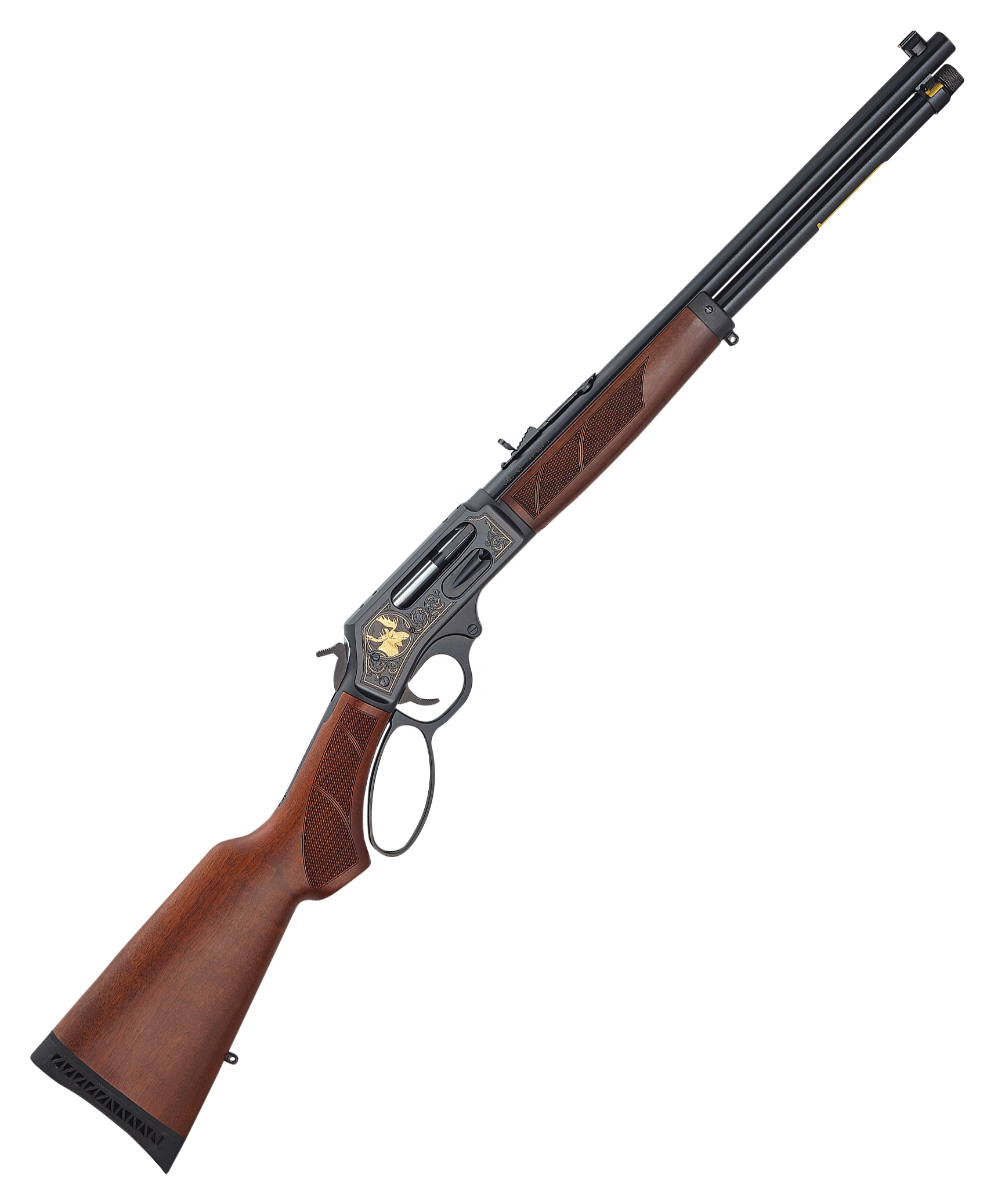 Henry Steel Wildlife Edition LeverAction Rifle with Moose Engraving