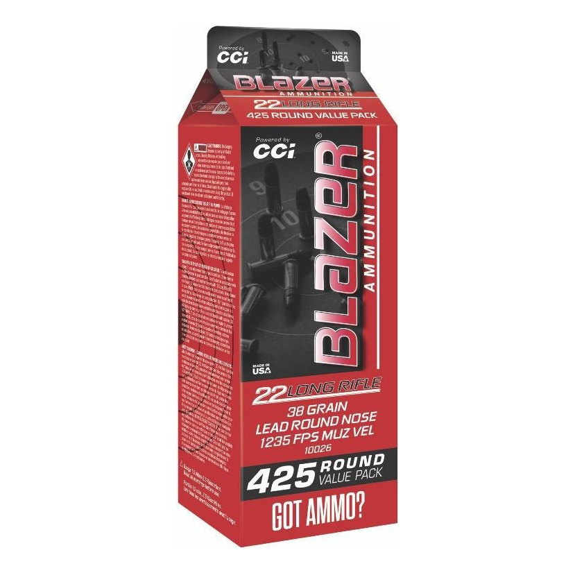CCI Blazer .22 Long Rifle 38 Grain Rimfire Ammo Pour Pack