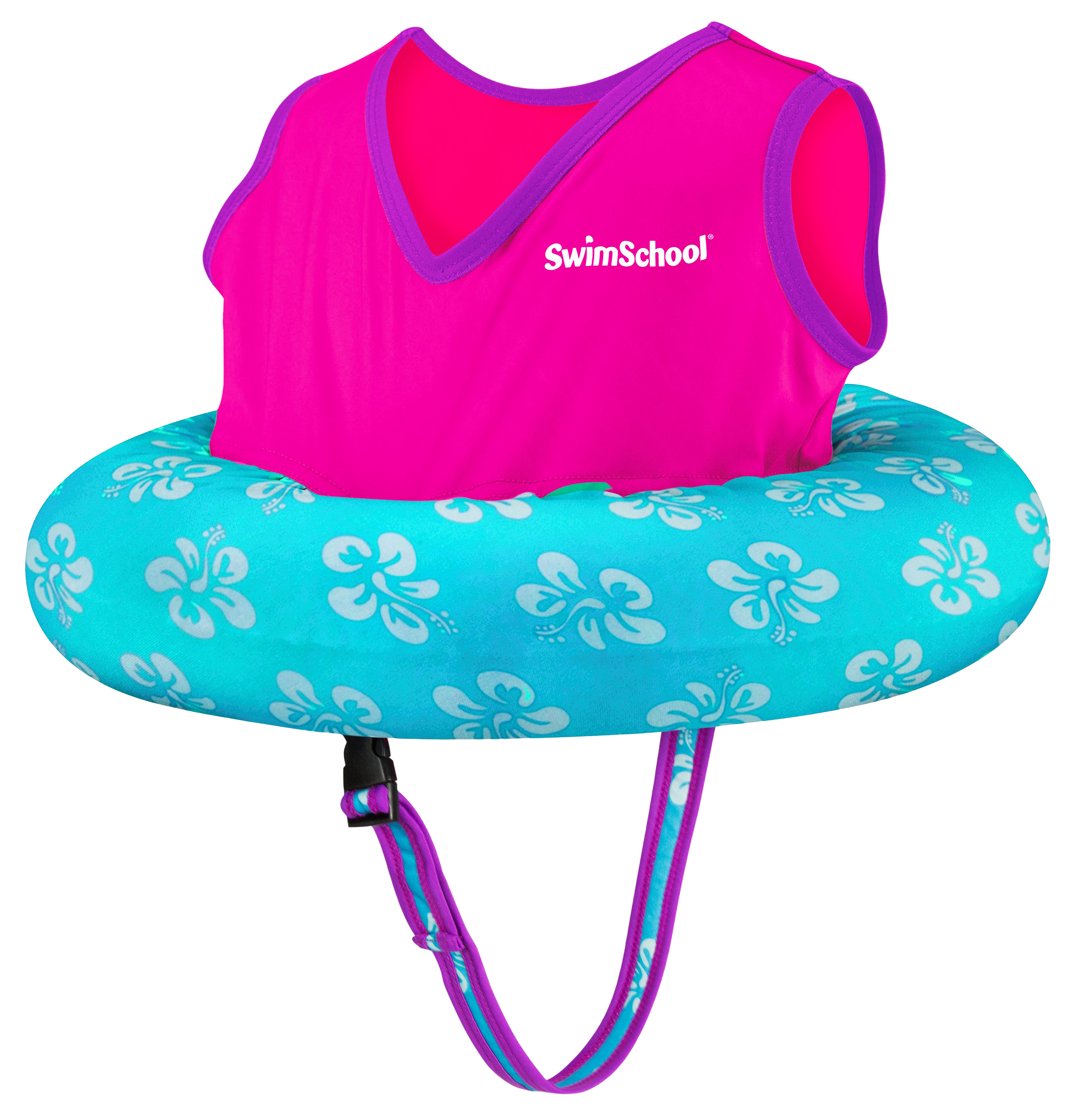 Aqua Leisure SwimSchool Deluxe Tot Trainer - Hibiscus