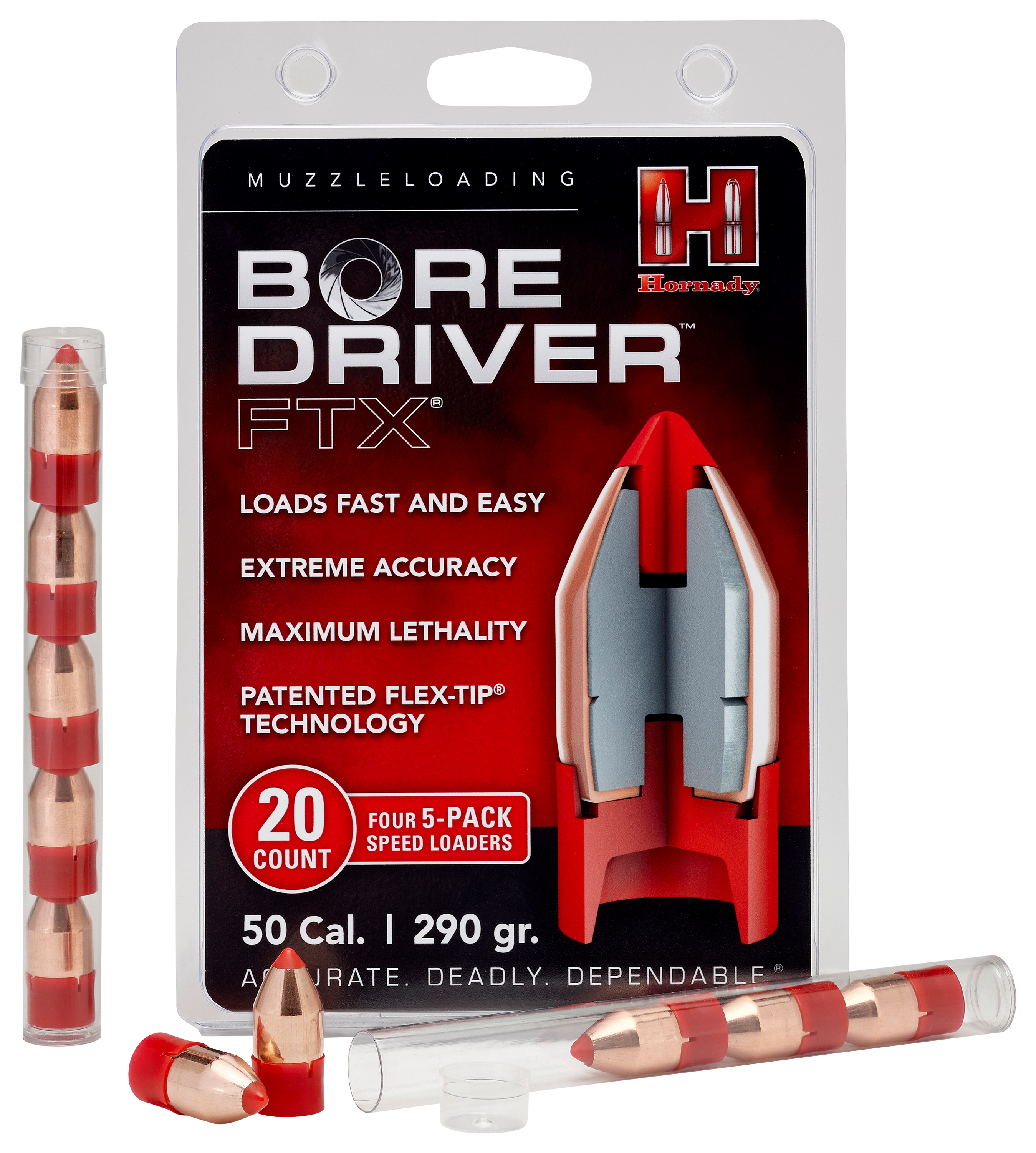 Hornady Bore Driver FTX Muzzleloader Bullets