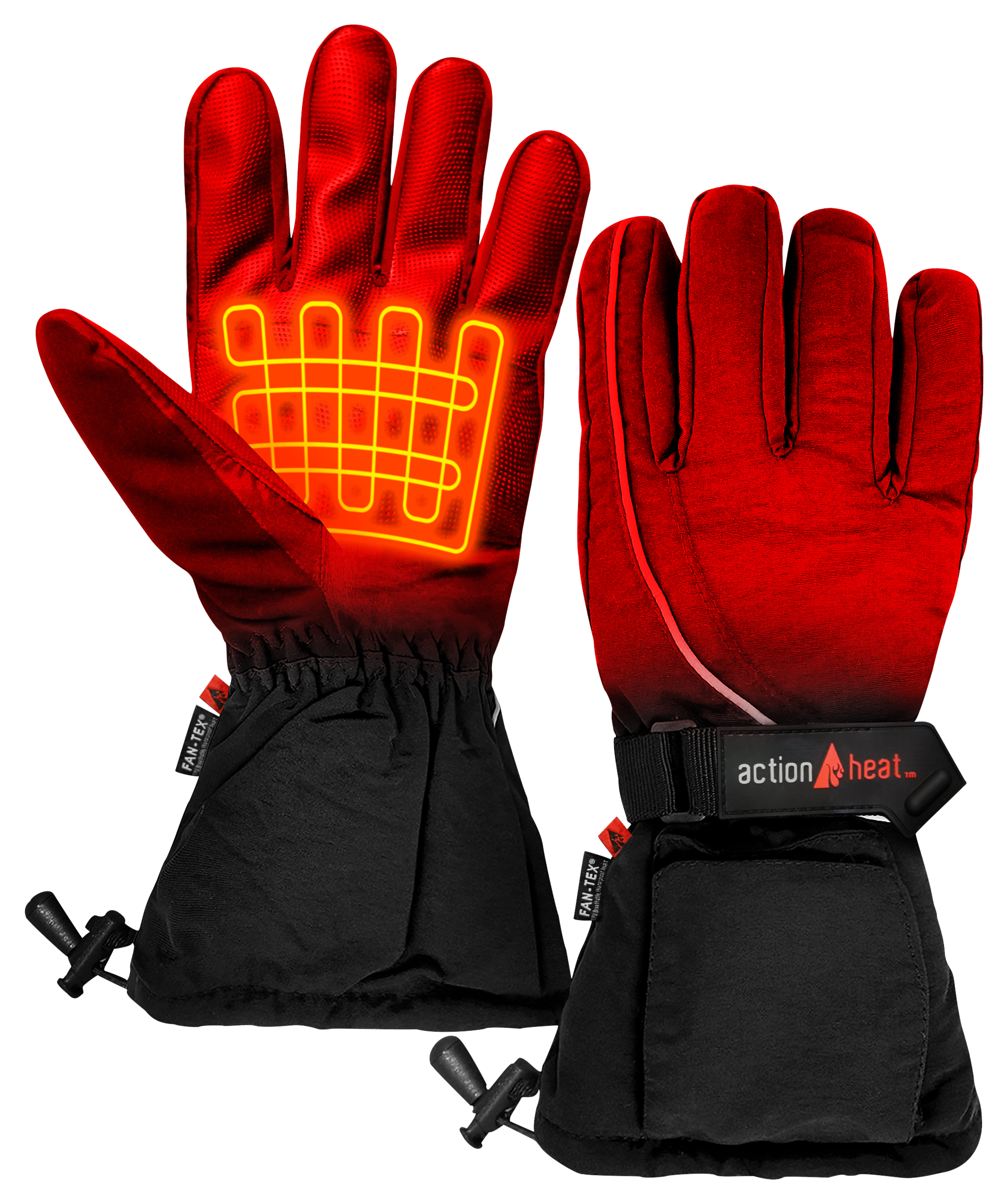ActionHeat AA Battery Heated Gloves for Ladies