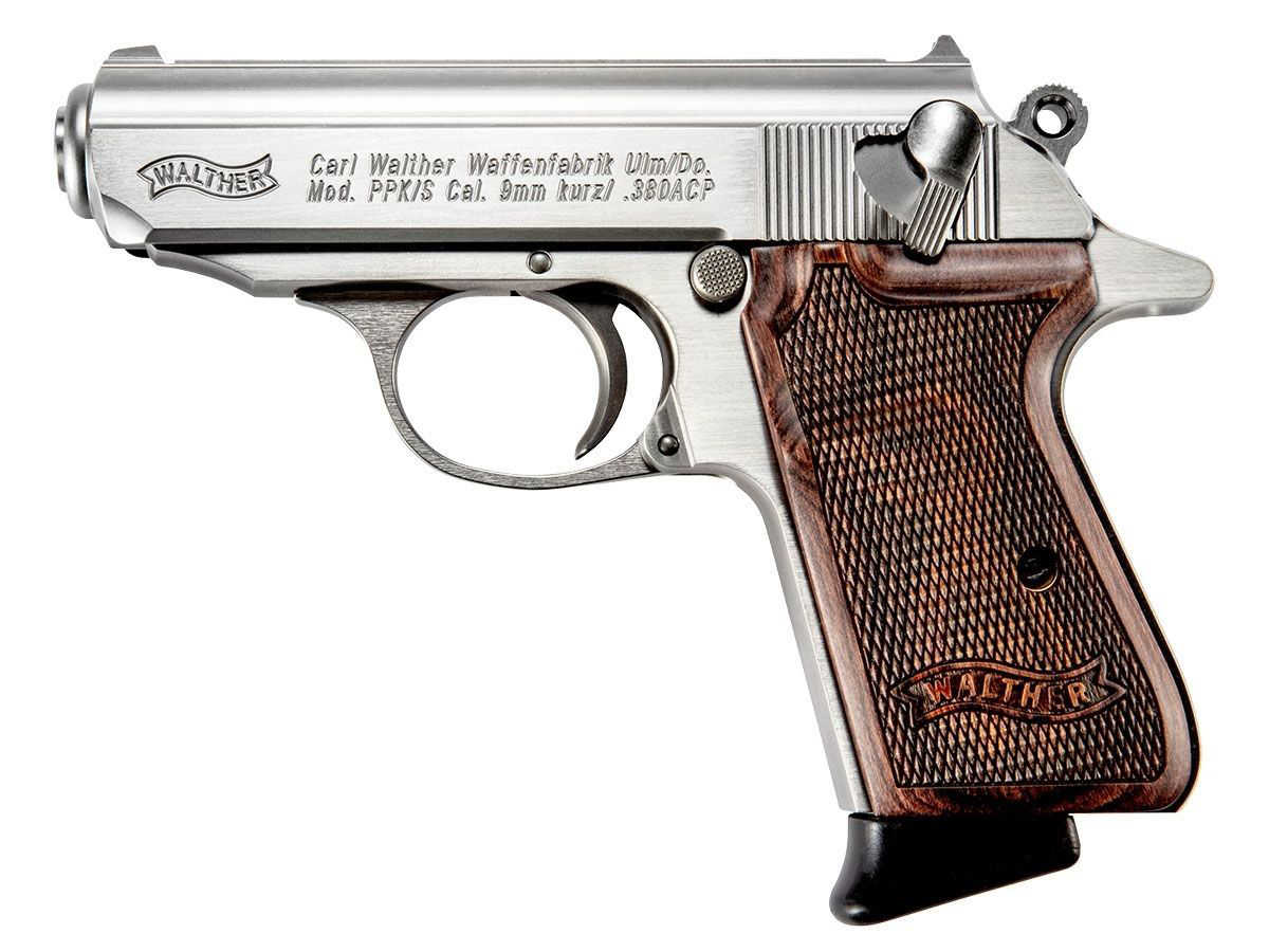 Walther PPK/s DA/SA Semi-Auto Pistol with Wood Grip - Walther