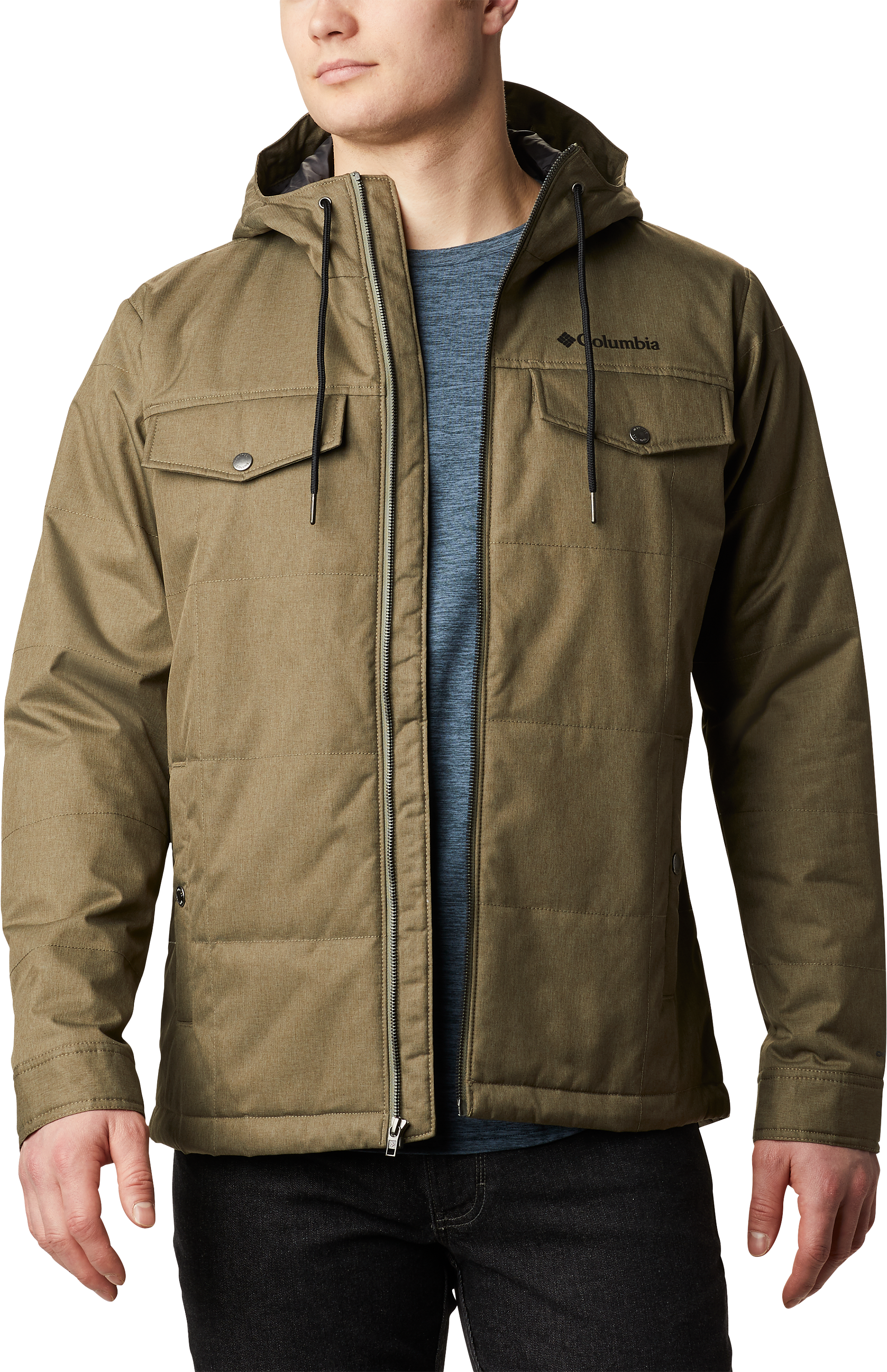Columbia Montague Falls II Insulated Jacket for Men - Stone Green Melange - - 100788638-3035717 - Coats and Jackets The Columbia® Montague Falls™ II Insulated Jack sku 100788638-3035717