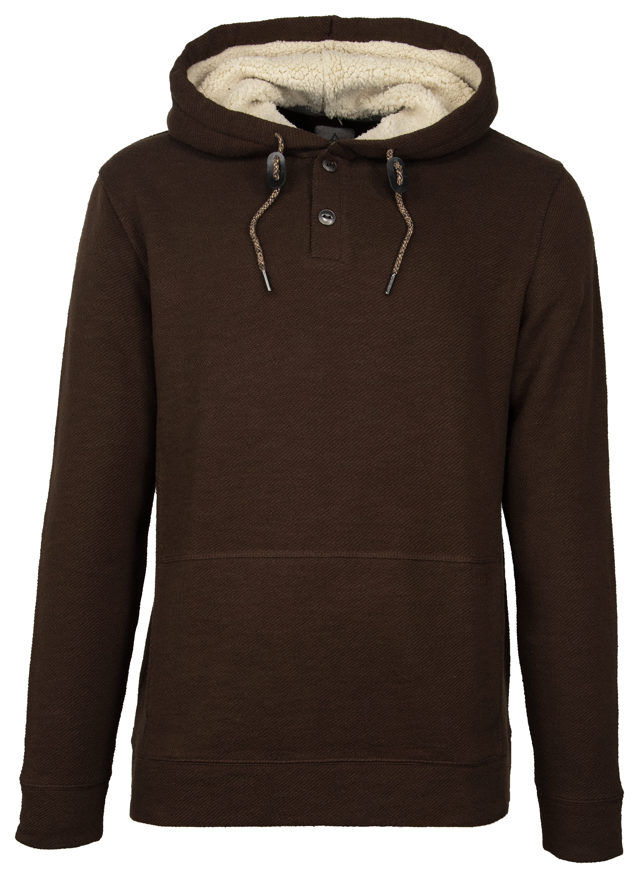 Ascend Slub Fleece Long-Sleeve Sweater Hoodie for Men - Chocolate - S product image