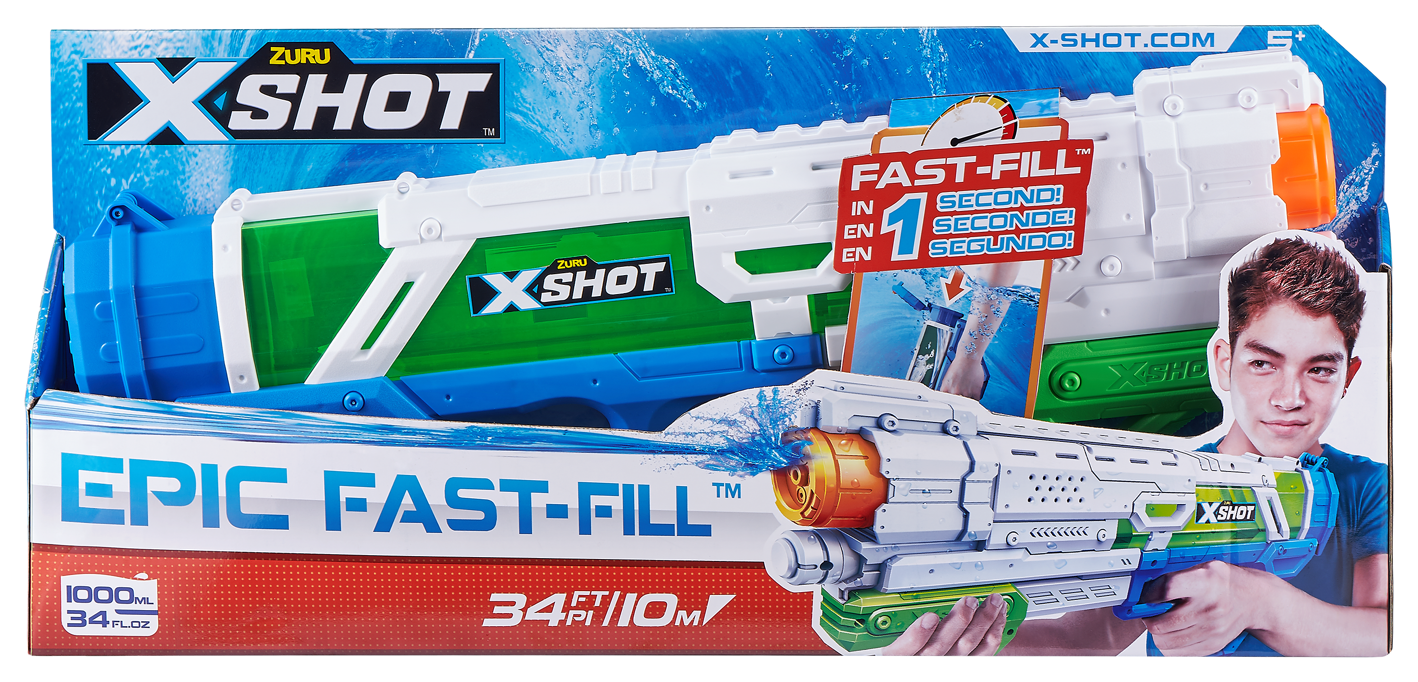Zuru X-Shot Water Warfare Epic Fast-Fill Water Blaster