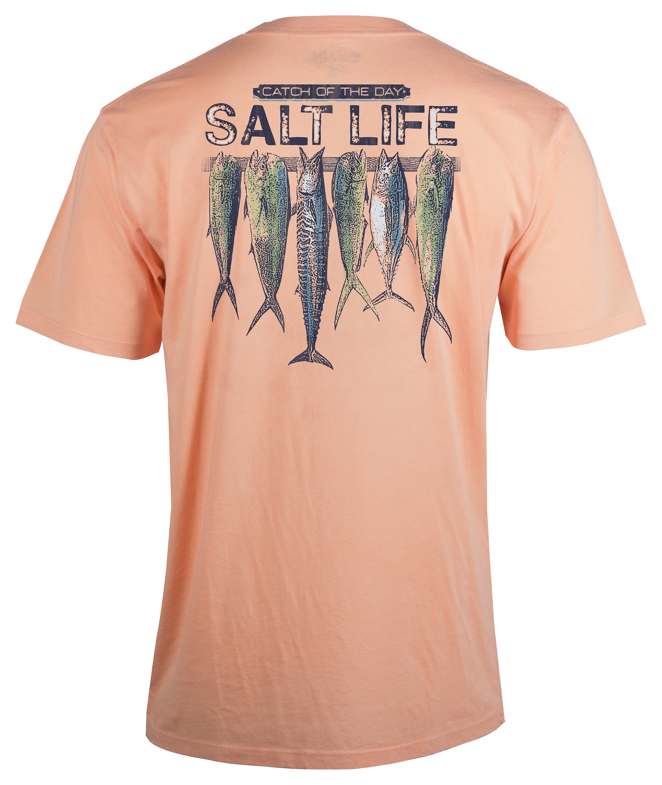 Salt Life Stringer Salt Wash Fishing Short-Sleeve Pocket T-Shirt