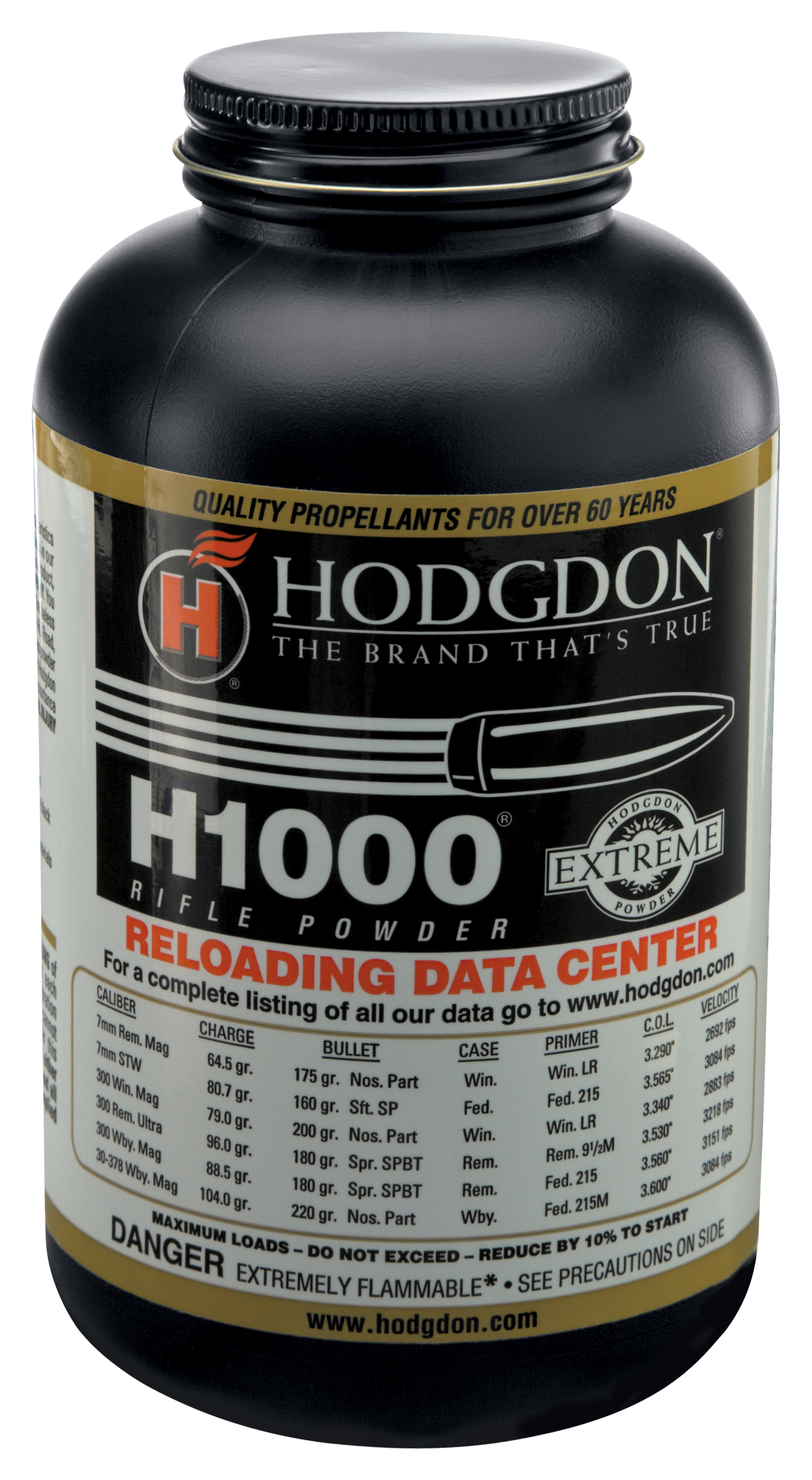 Hodgdon H1000 Rifle Powder - 1 lb.