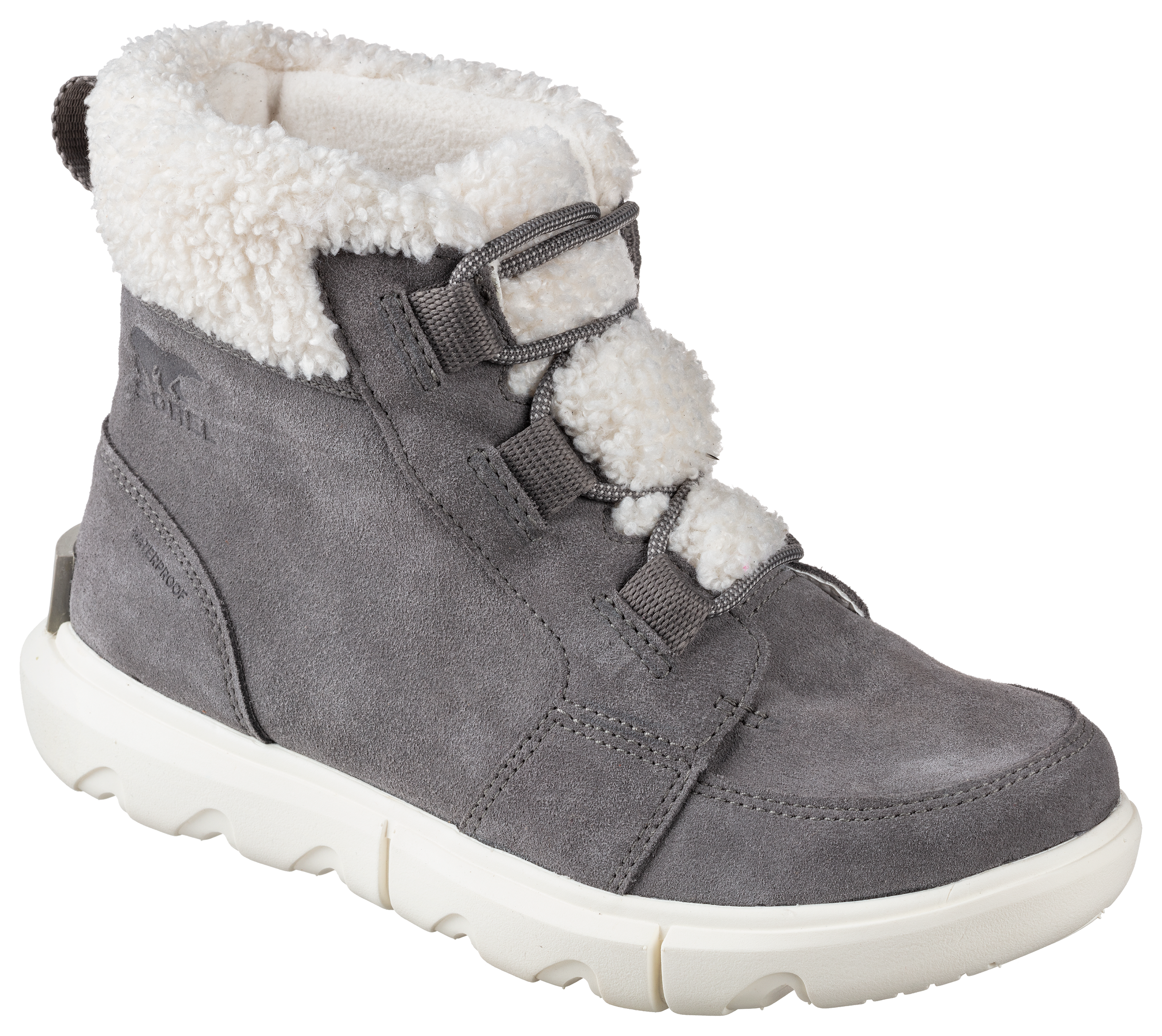 Image of Sorel Explorer II Carnival Cozy Waterproof Boots for Ladies - Quarry/Dove - 6.5M