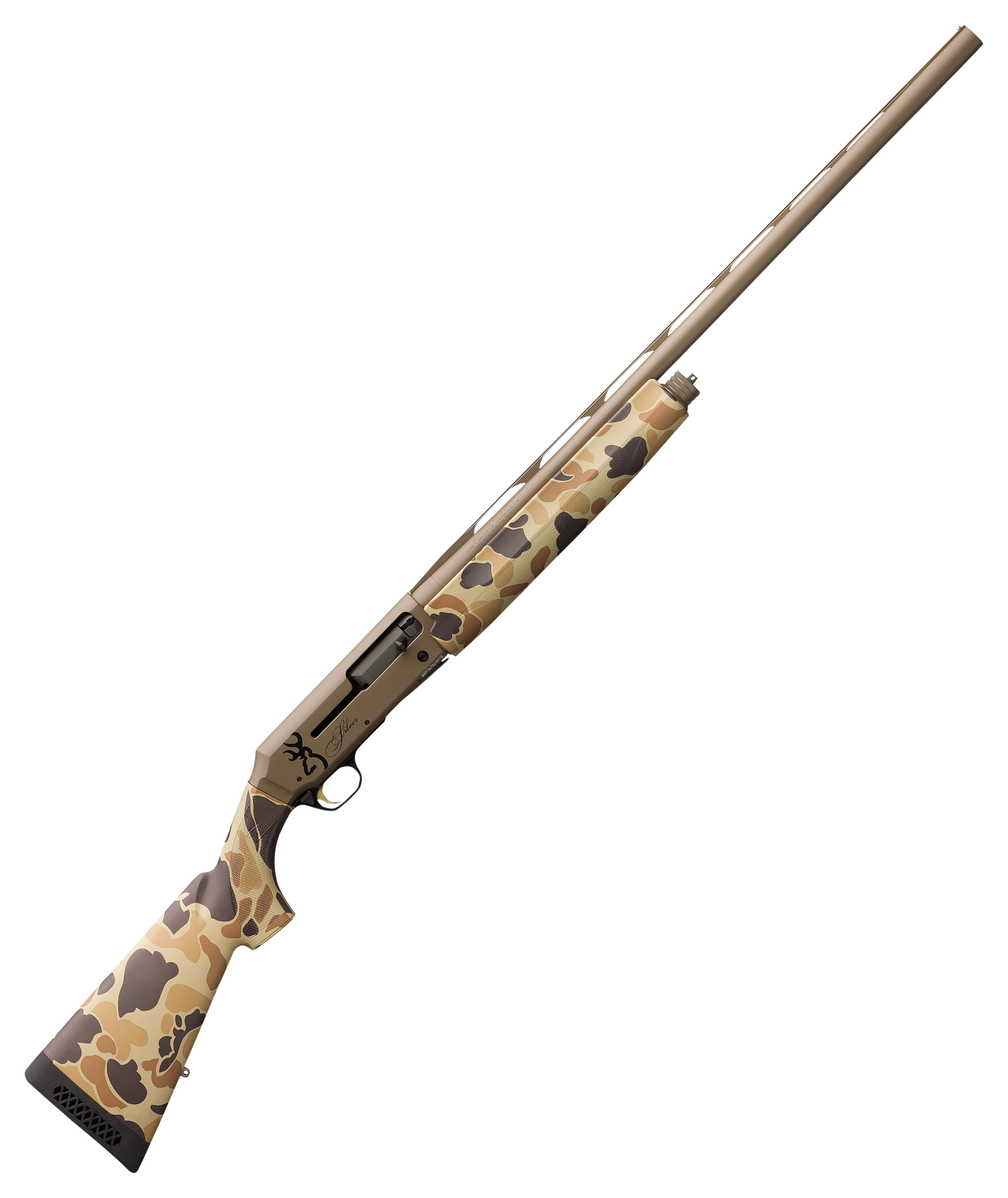 Image of Browning Silver Field Semi-Auto Shotgun - Matte Black - Flat Dark Earth - Vintage Tan Camo - 12 Gauge