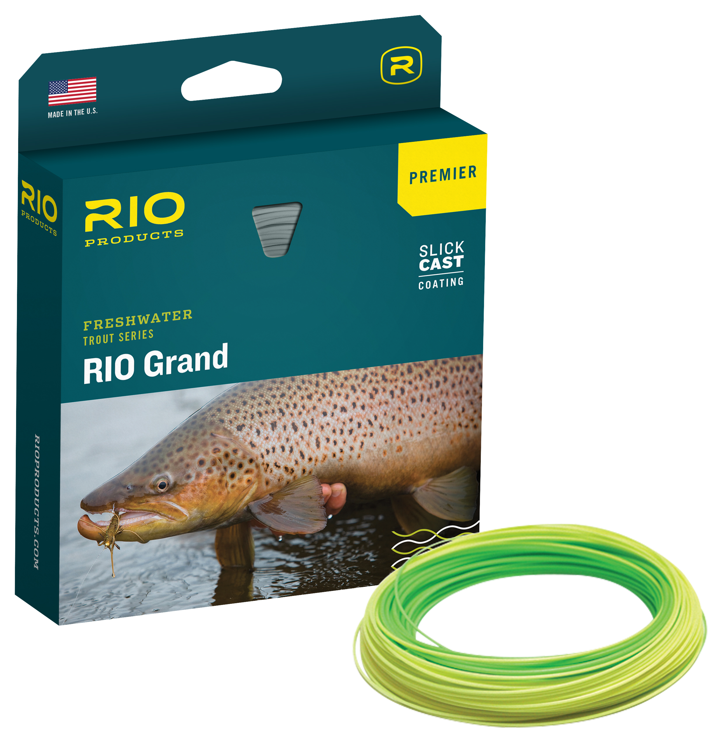 RIO Premier Grand Fly Line - 80' - 3 Line Wt. - Pale Green/Light Yellow