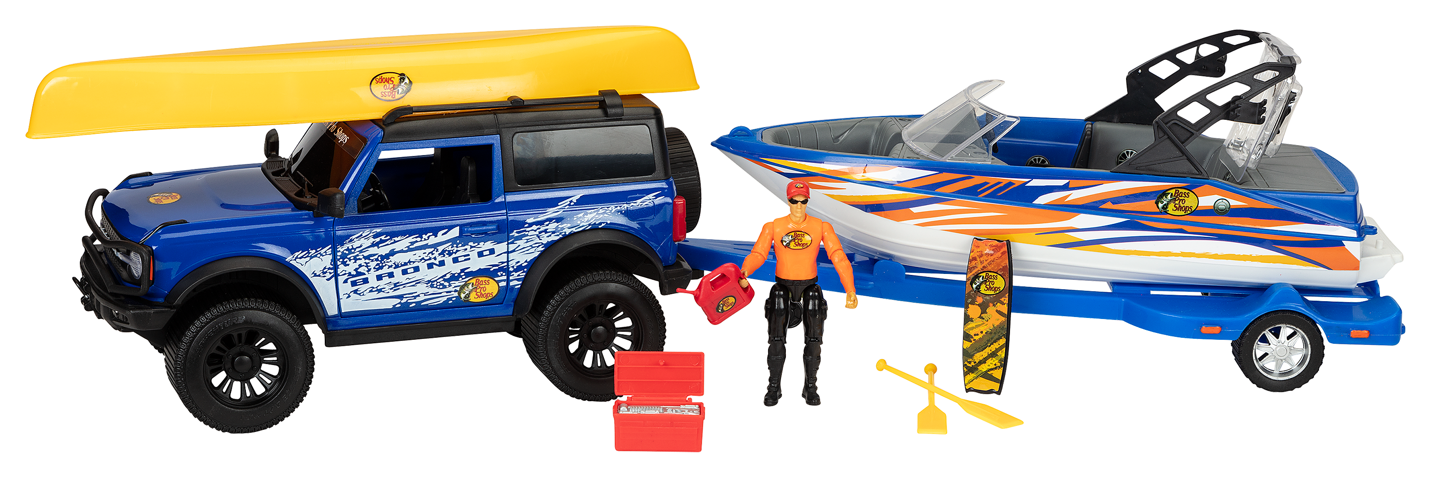 Bass Pro Shops Deluxe Ford Bronco Wake Boat Adventure Play Set