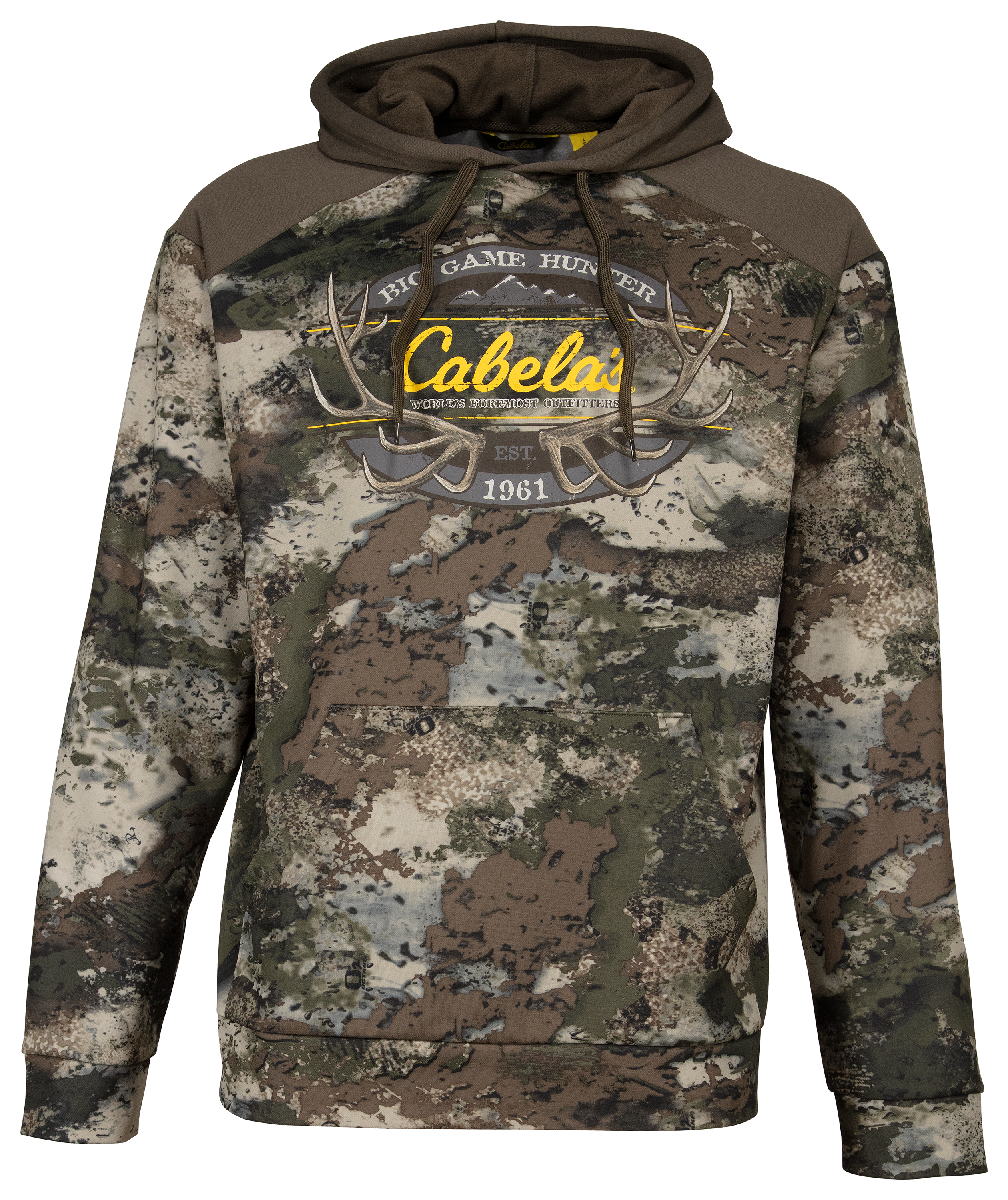 Cabelas O2 Camo Logo Long-Sleeve Hoodie for Men - O2 Octane - S