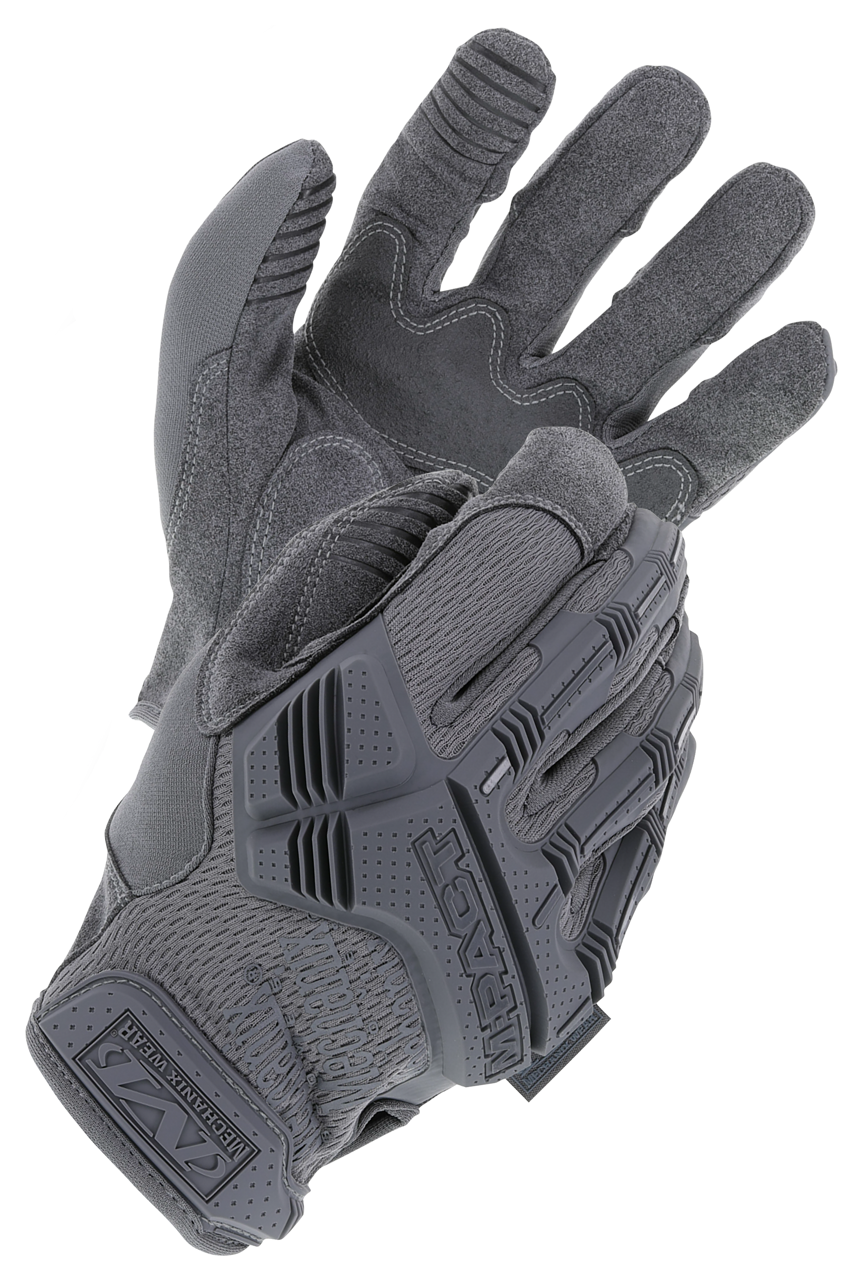 Image of Mechanix M-Pact Gloves for Men - Wolf Grey - L