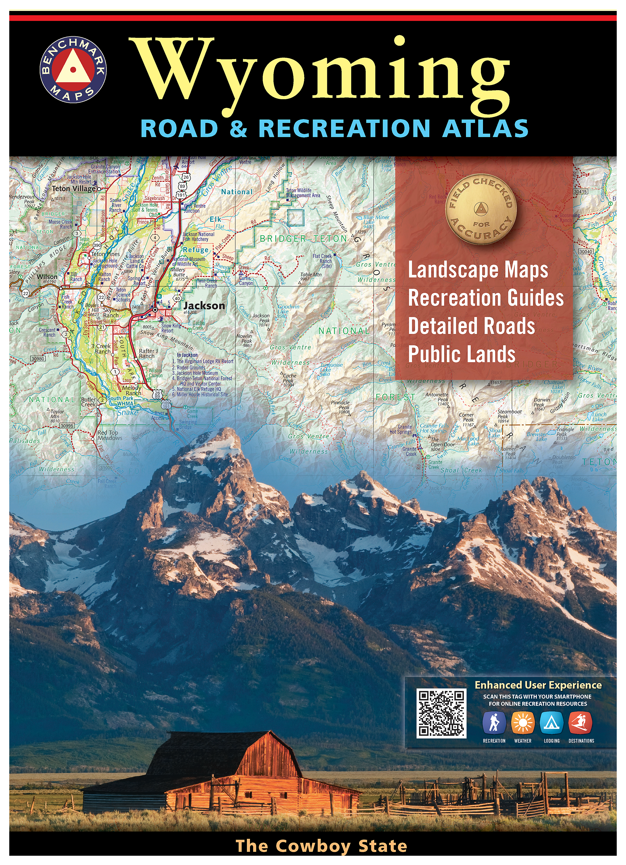 Benchmark Maps Road & Recreation Atlas - Wyoming