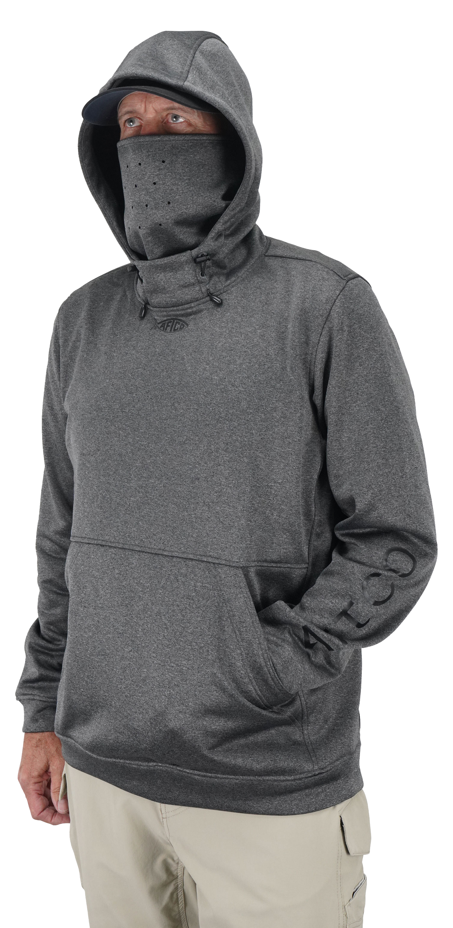 Image of AFTCO Reaper Long-Sleeve Sweatshirt - Charcoal