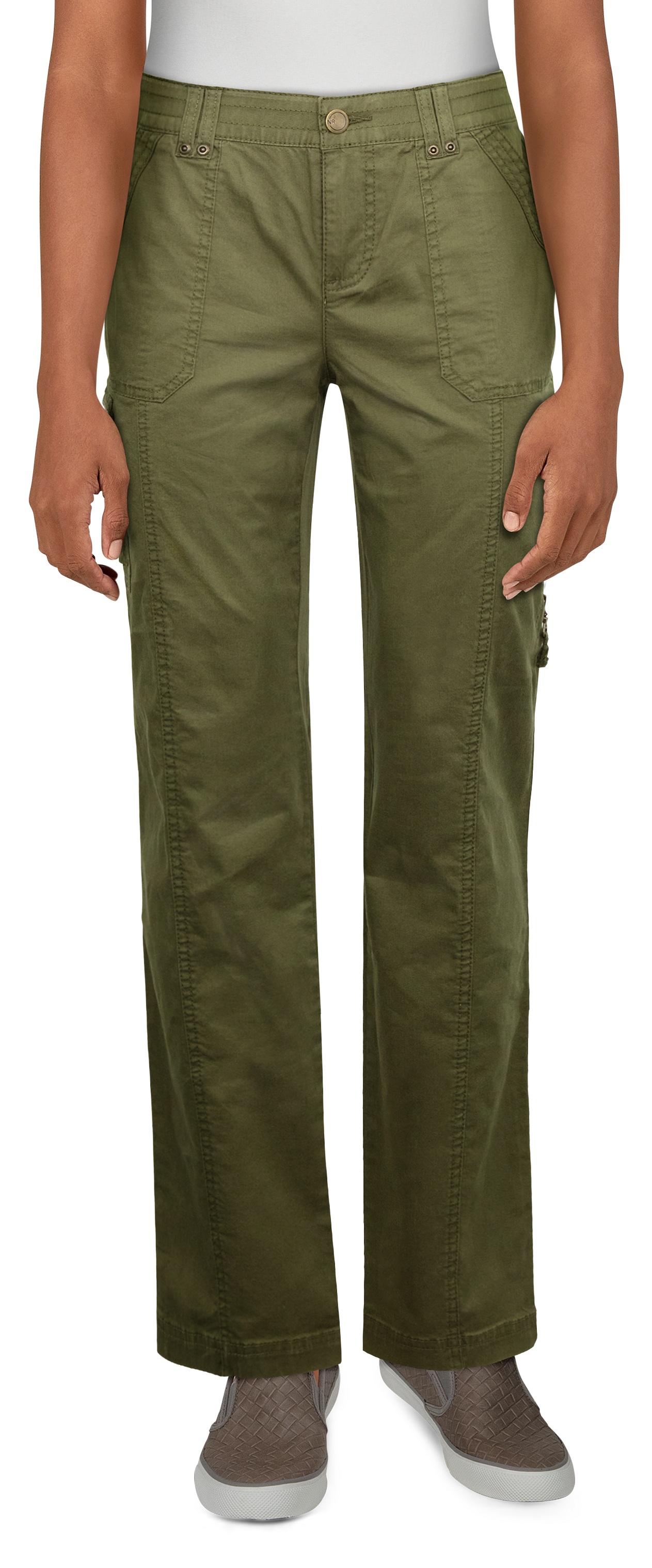 Natural Reflections Stretch Twill Comfort Waist Cargo Pants for