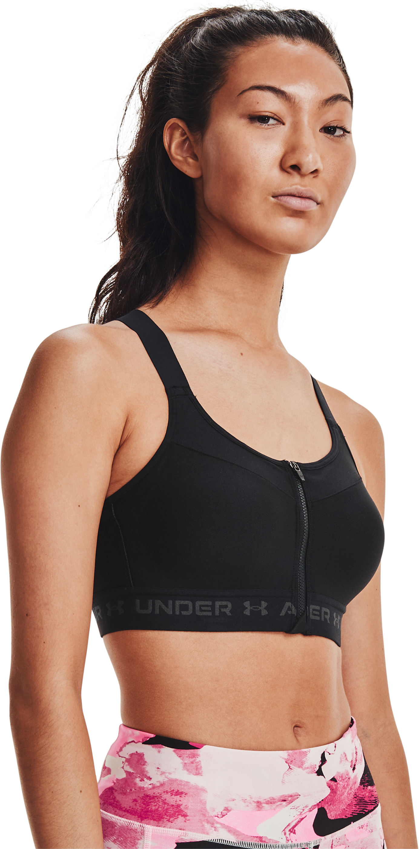 Sports Bra High Impact Zip Front Adjustable Straps Strappy Without  Underwire Padded (Color : Black, Size : 40C) : : Clothing, Shoes &  Accessories