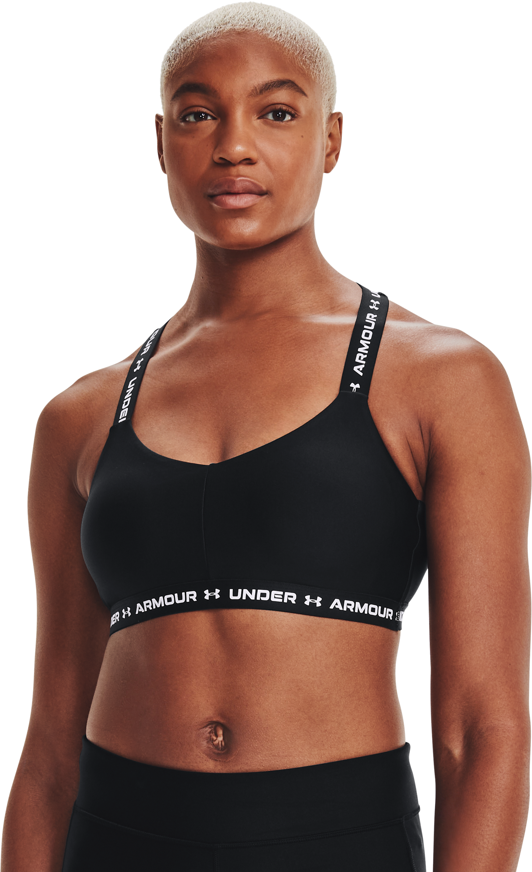 Under Armour Sports Bra Womens Small Compression Fit UA HeatGear Crossback  Red S
