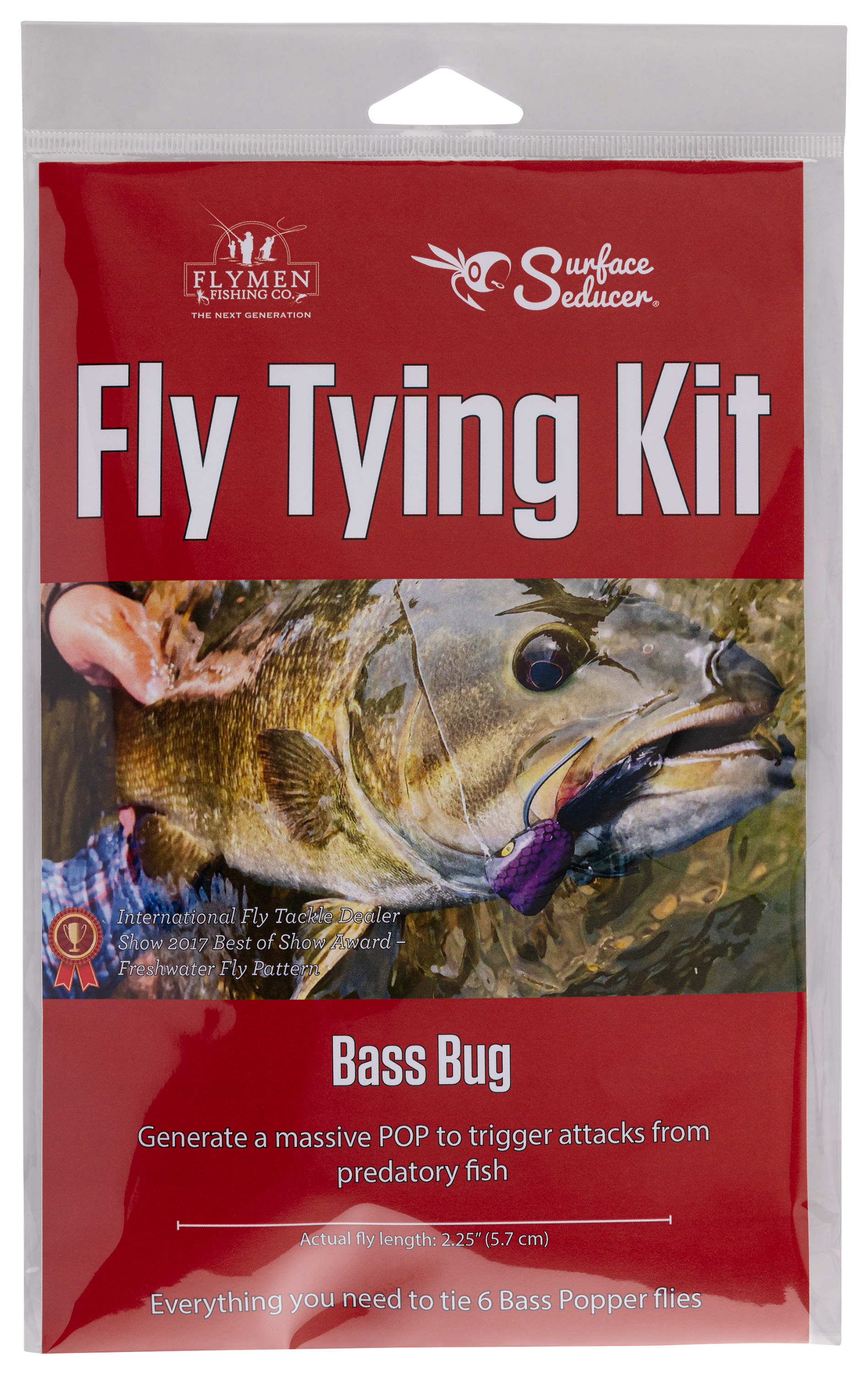 Flymen Bass Bug Popper Fly Tying Kit