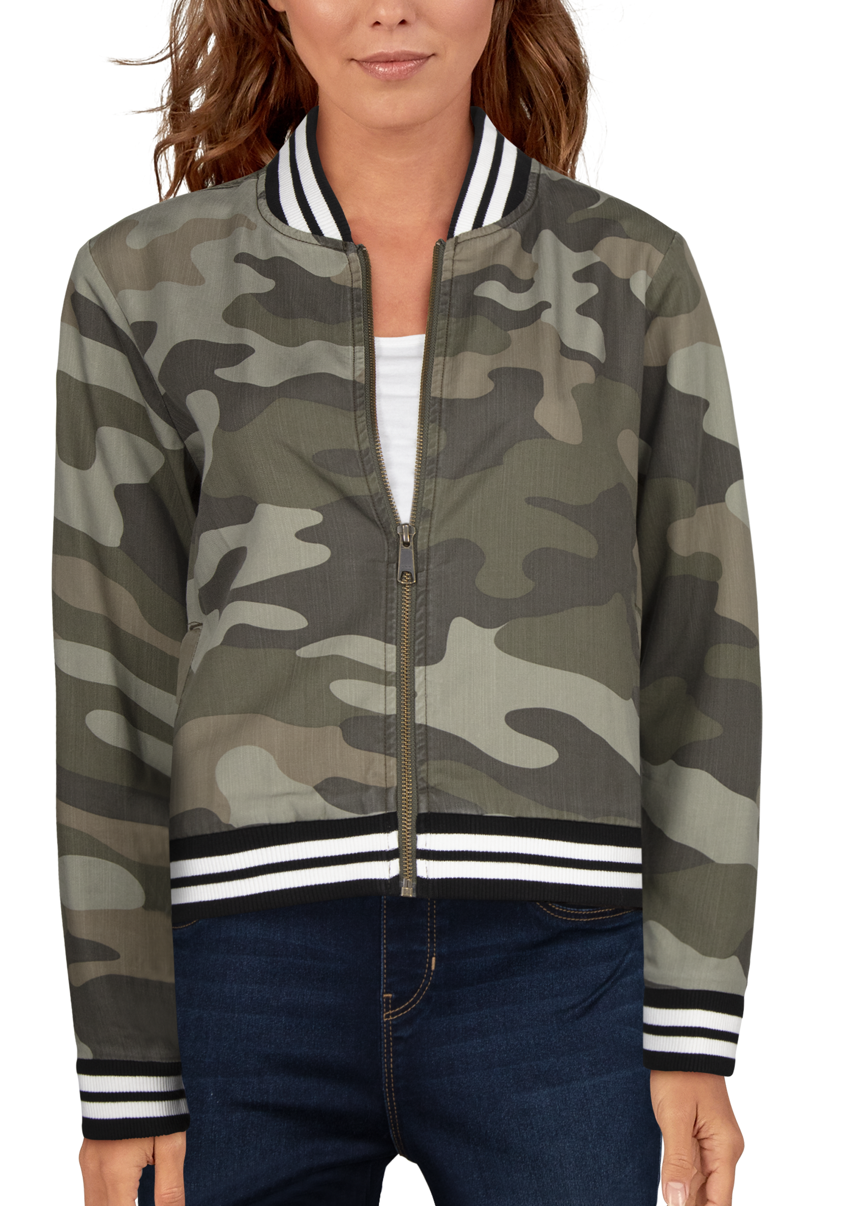 camouflage bomber jacket womens