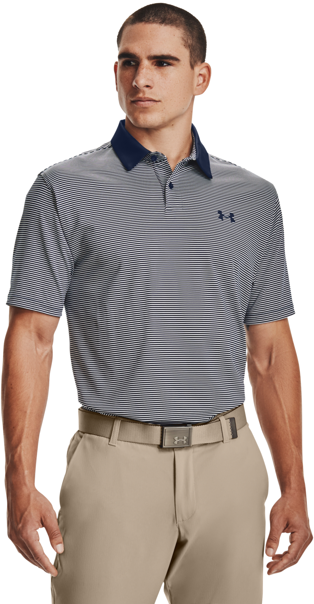 Under Armour Performance Stripe Short-Sleeve Polo for Men - Academy - M