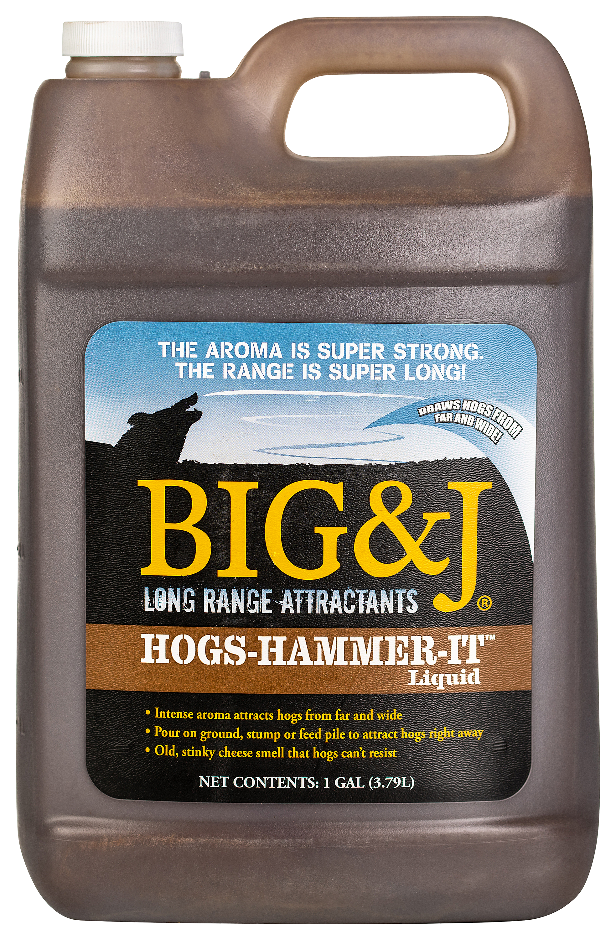 Big &J HOGS-HAMMER-IT Liquid Wild Hog Attractant - 1 Gallon
