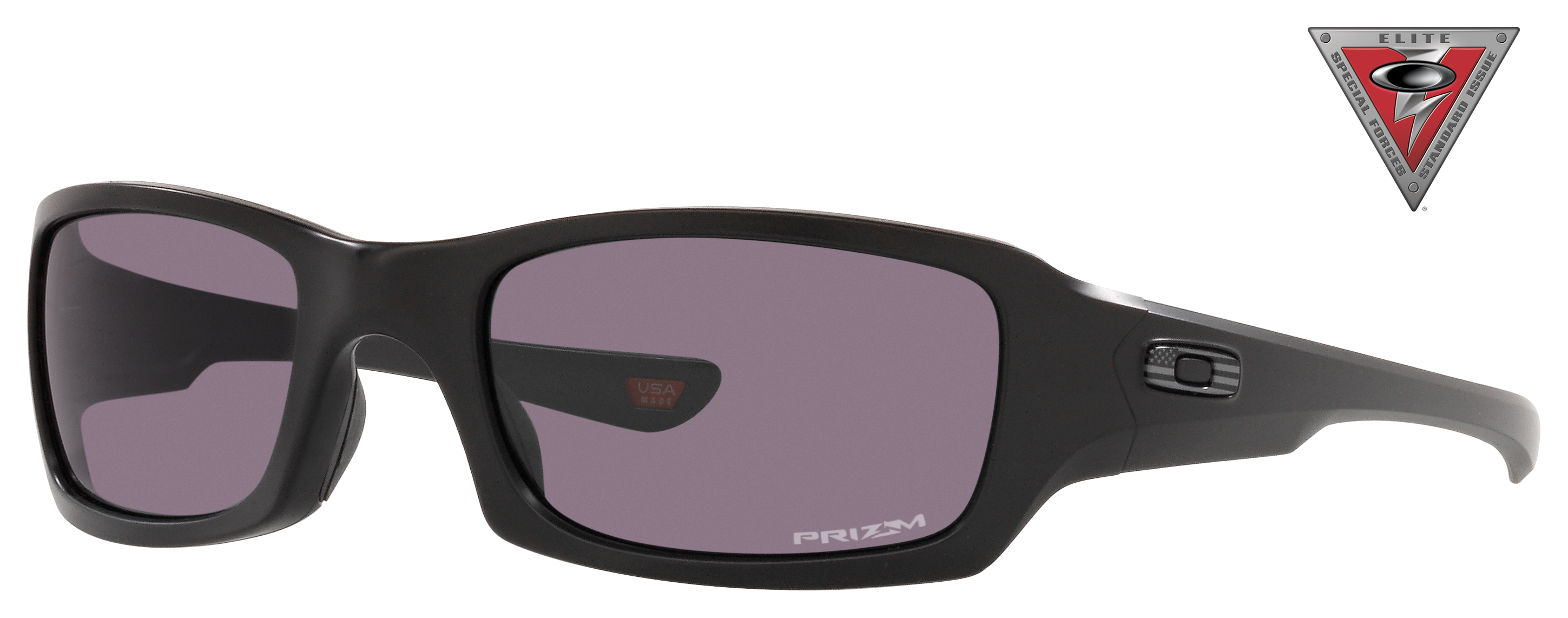 OAKLEY SI Fives Squared OO9238 USA Flag Collection Prizm Grey Polarized Sunglasses