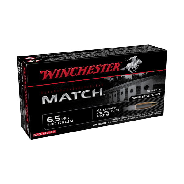 Winchester Match BTHP Centerfire Rifle Ammo - 6.5 PRC - 140 Grain