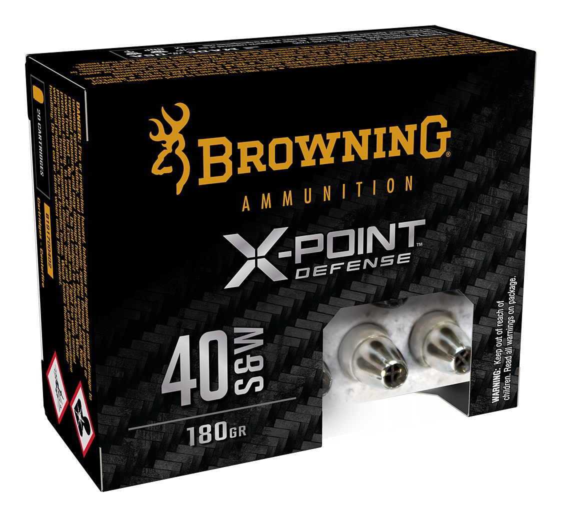 Image of Browning X-Point Defense .40 S&W 180 Grain Handgun Ammo