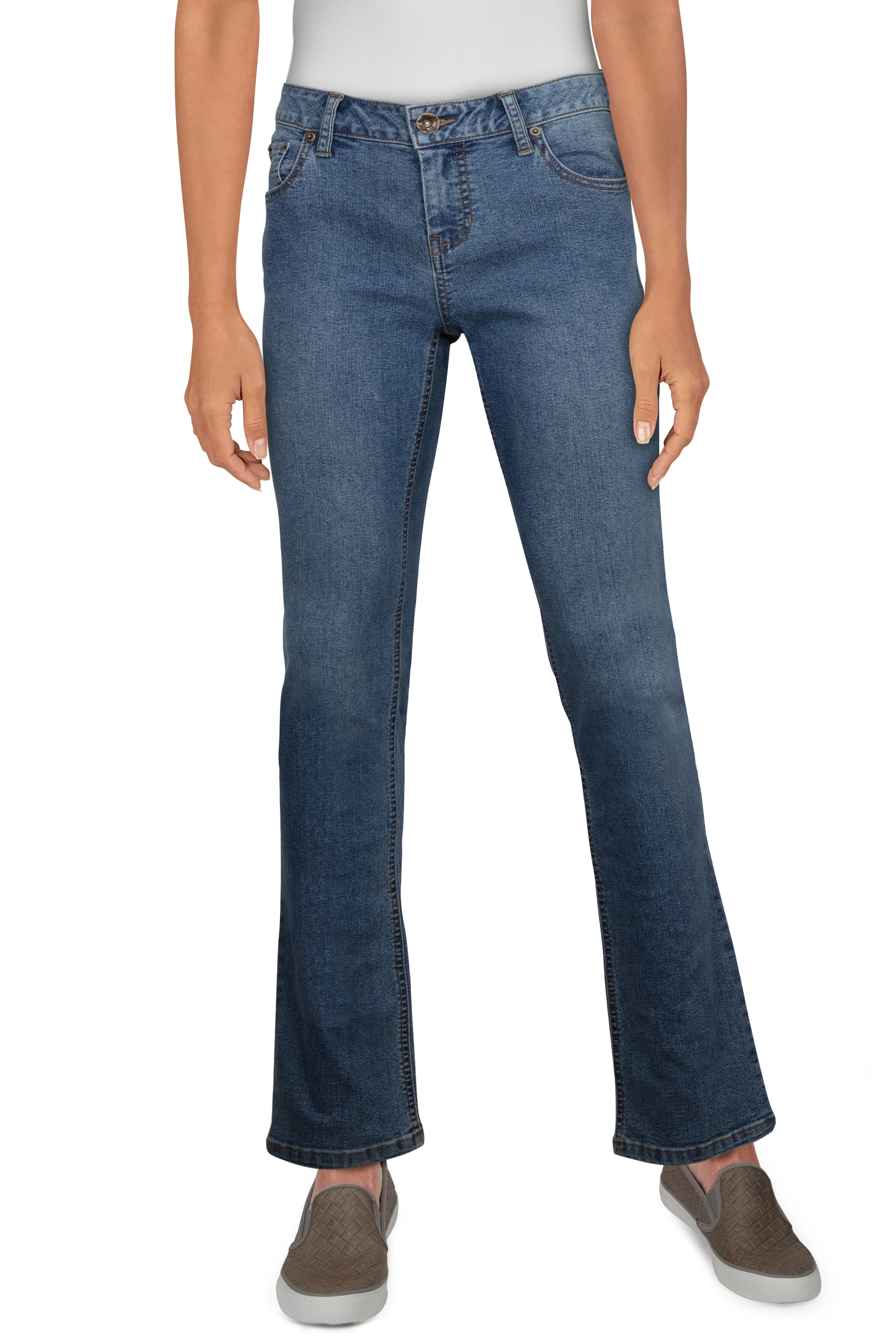 Natural Reflections Classic Straight-Leg Jeans for Ladies - Wash - 16 - Tall