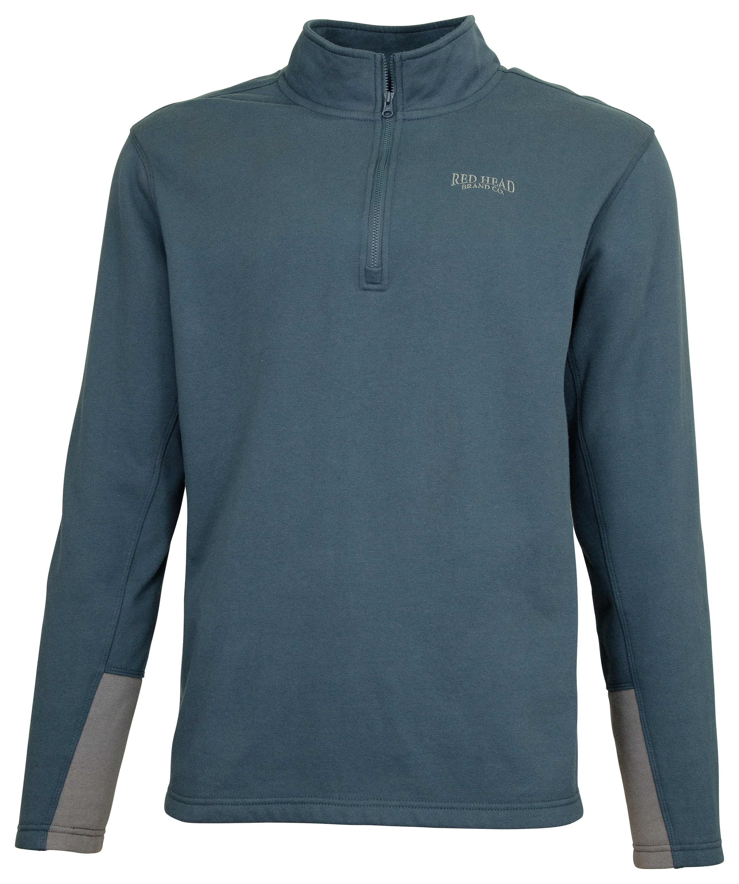 RedHead Casual Comfort Quarter-Zip Long-Sleeve Pullover for Men - Navy - 2XLT product image