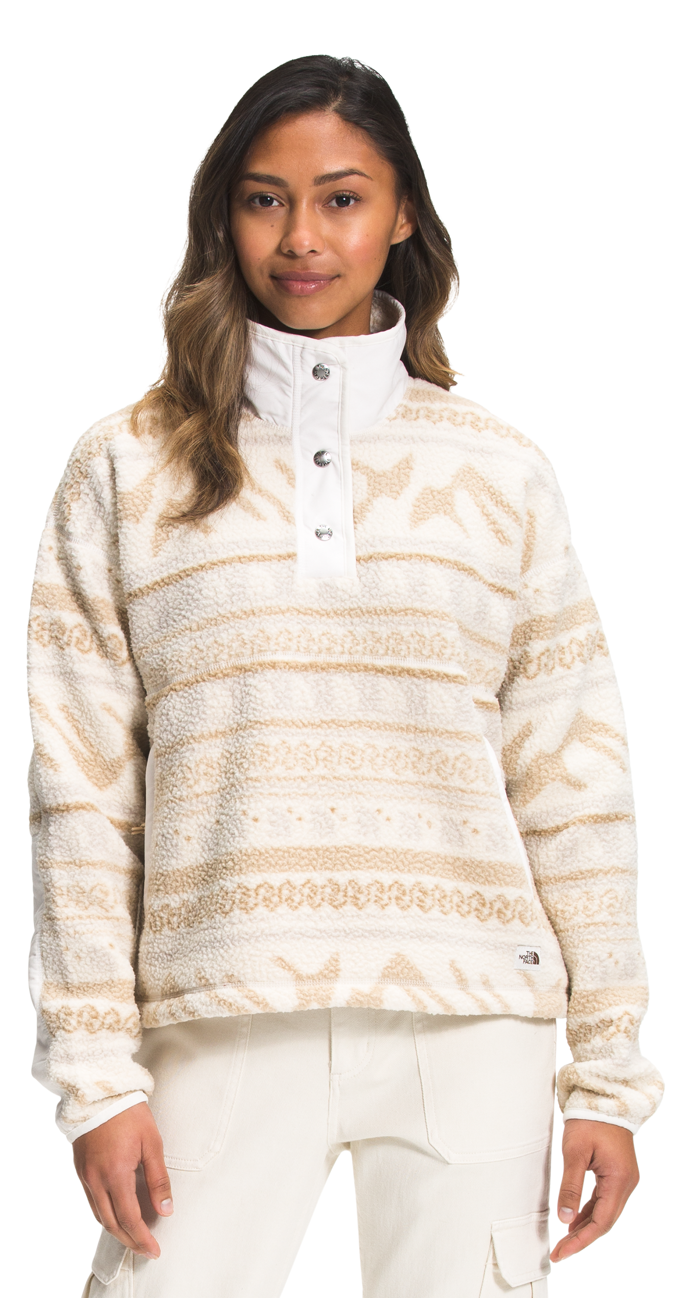 The North Face Printed Cragmont Fleece Long-Sleeve Quarter-Snap for Ladies