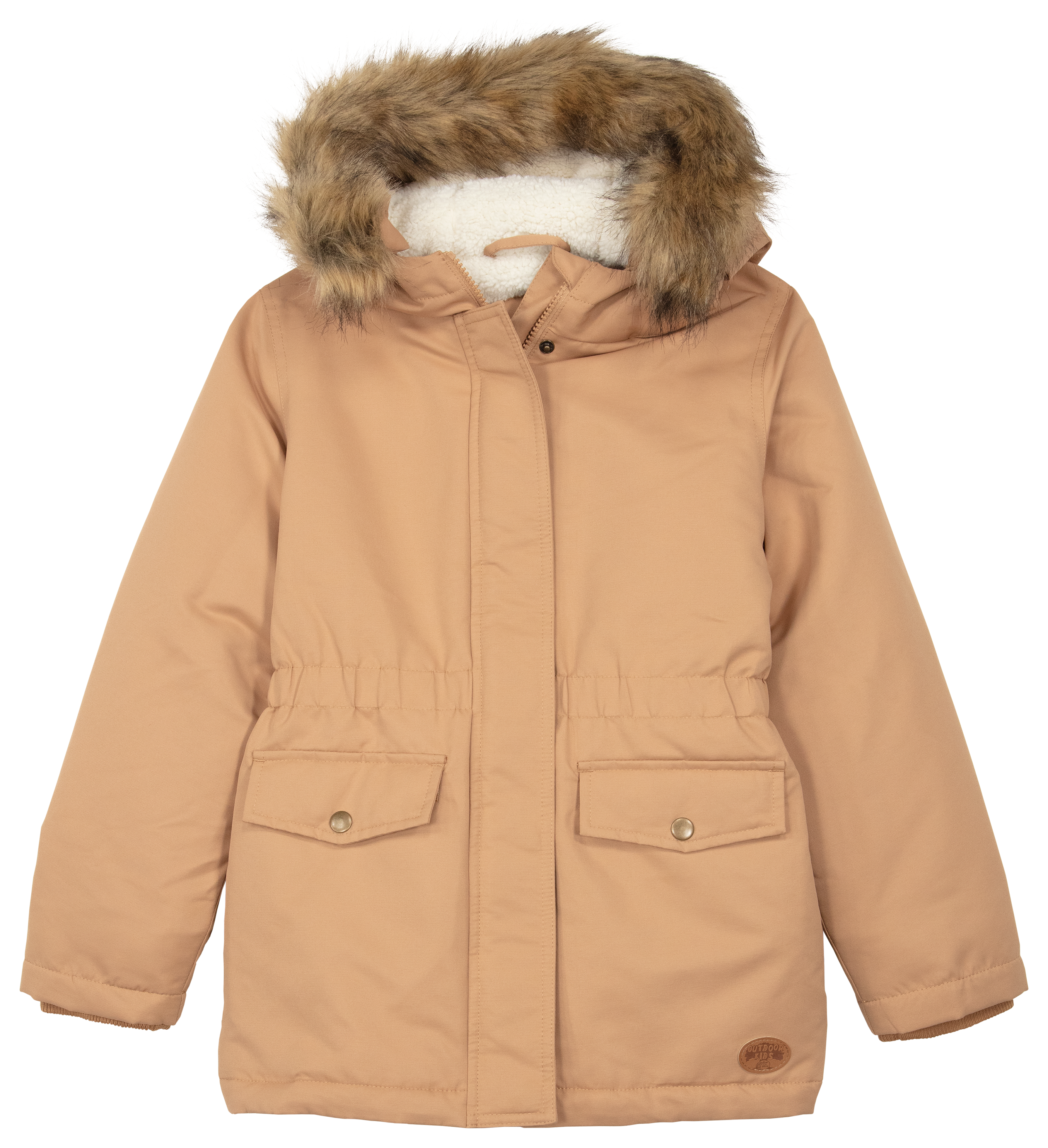Outdoor Kids Sherpa-Lined Parka for Toddlers - Tan/Natural - 3T product image