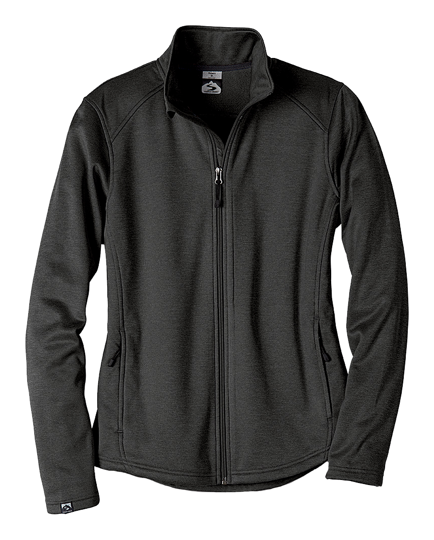 Image of Storm Creek The Stabilizer Heather Performance Fleece Jacket for Ladies - Dark Heather Gray - XS