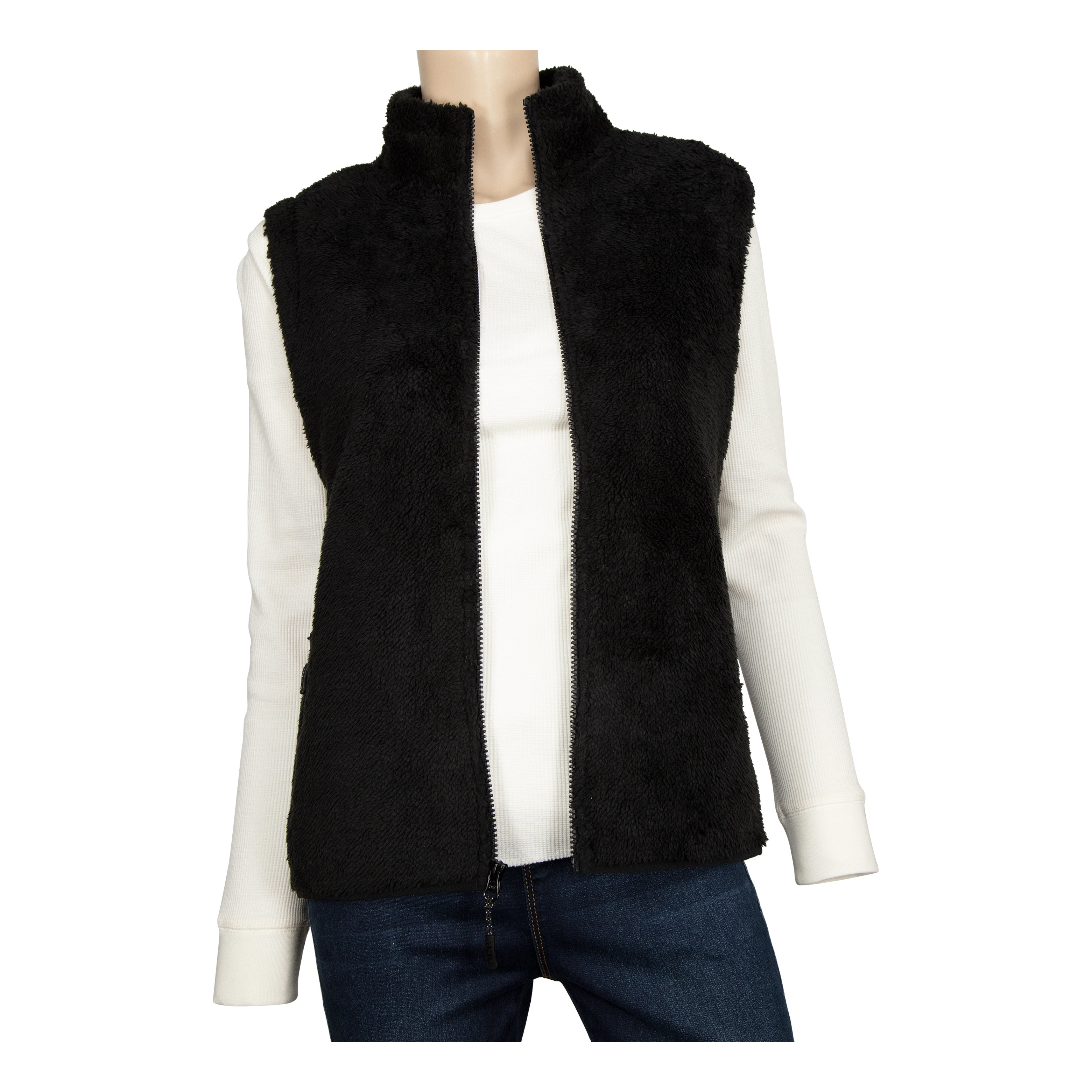 Ascend Furry Fleece Full-Zip Vest for Ladies - Tap Shoe - M product image