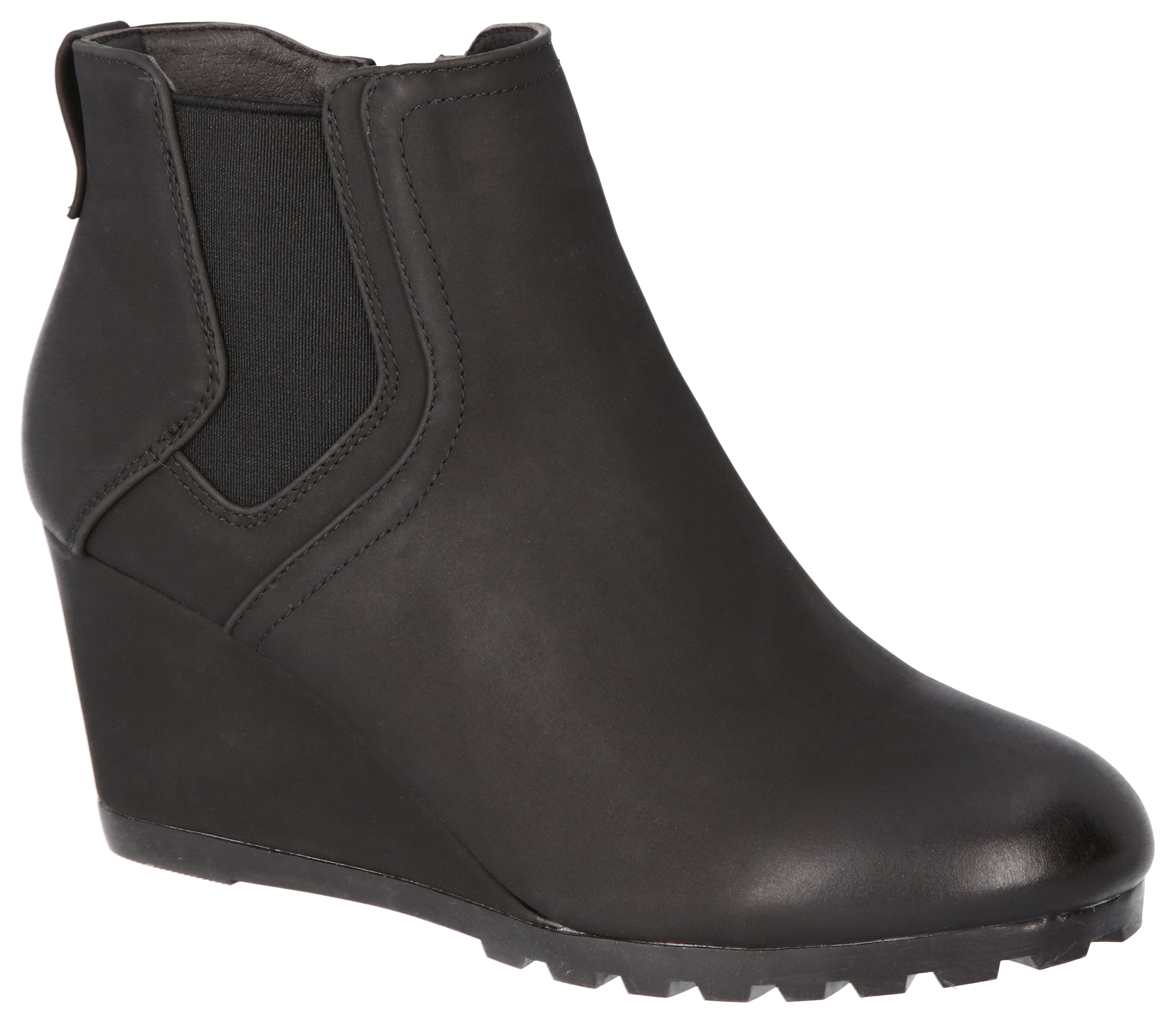 Natural Reflections Trista Rugged Boots for Ladies - Black - 10M