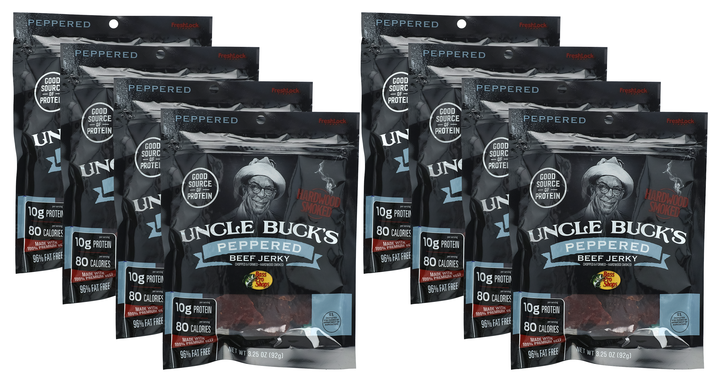BASS PRO SHOPS Uncle Buck's Peppered Beef Jerky